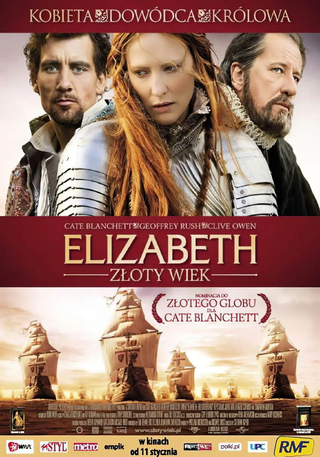 Plakat filmowy "Elizabeth: Złoty wiek"