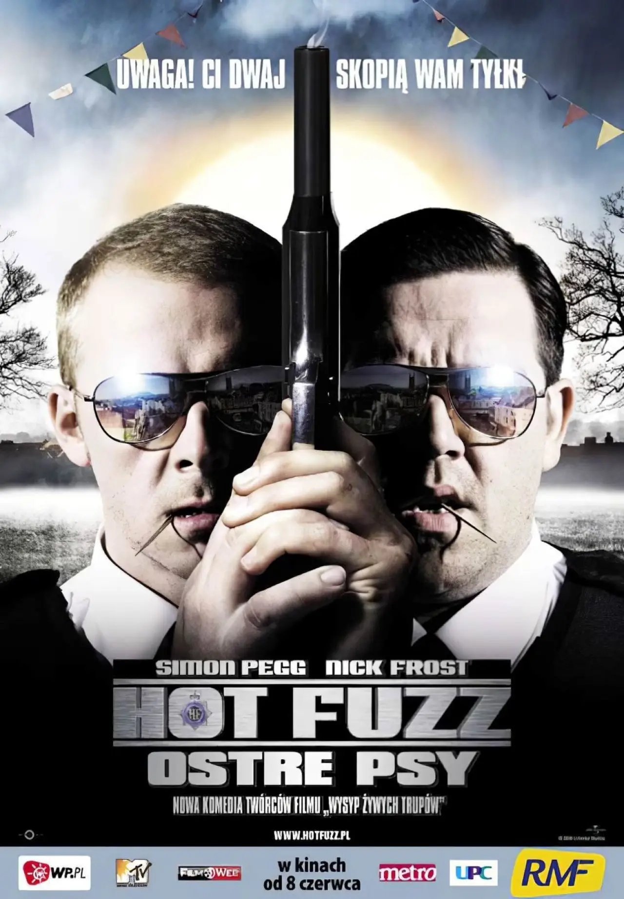 Plakat filmowy "Hot Fuzz - Ostre Psy"