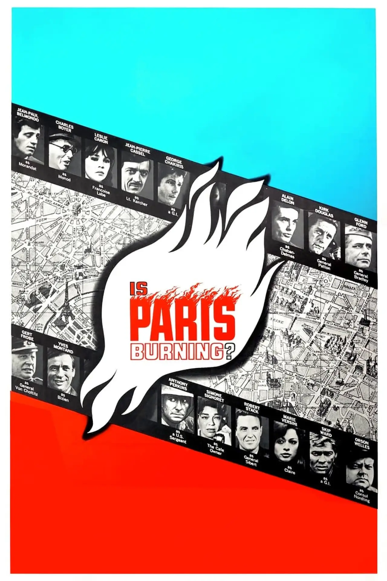 Plakat filmowy "Paris brûle-t-il?"