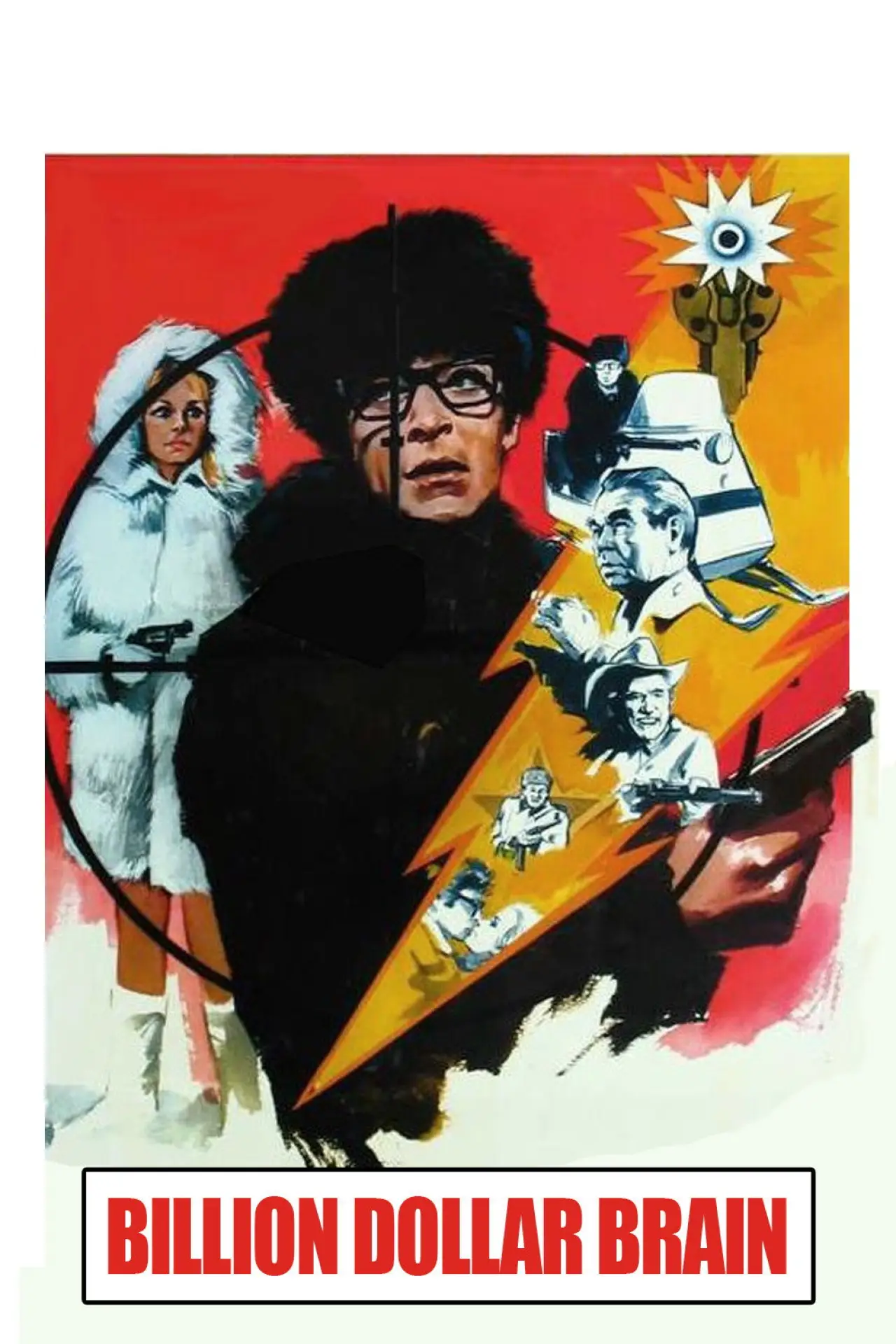 Plakat filmowy "Mózg za miliard dolarów"