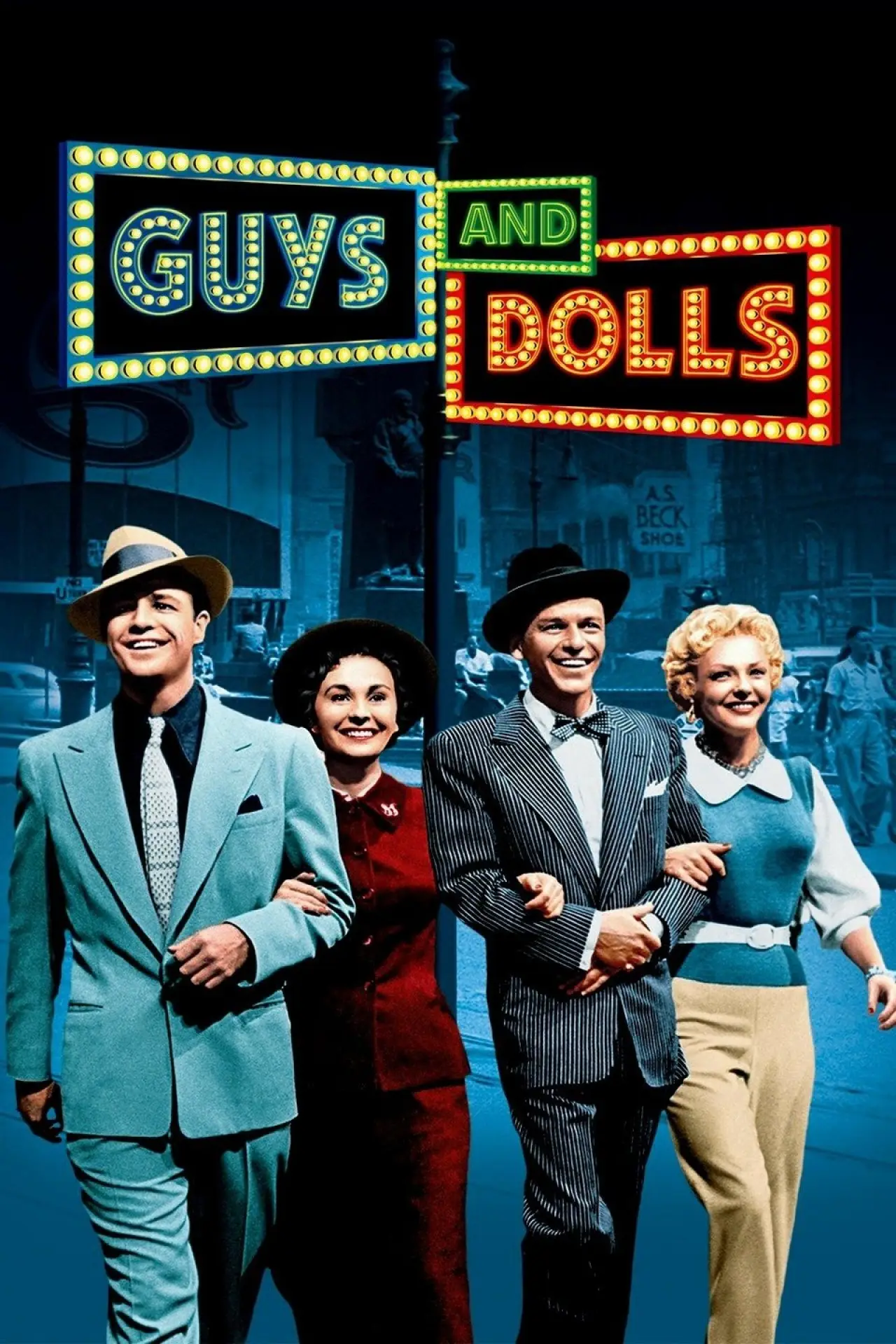 Plakat filmowy "Faceci i Laleczki"