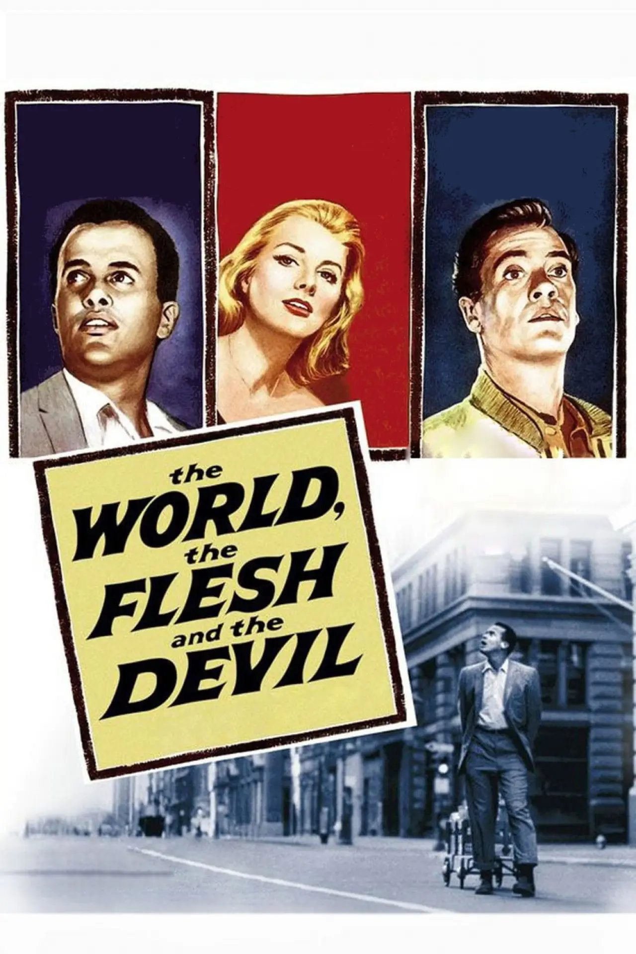 Plakat filmowy "The World, the Flesh and the Devil"