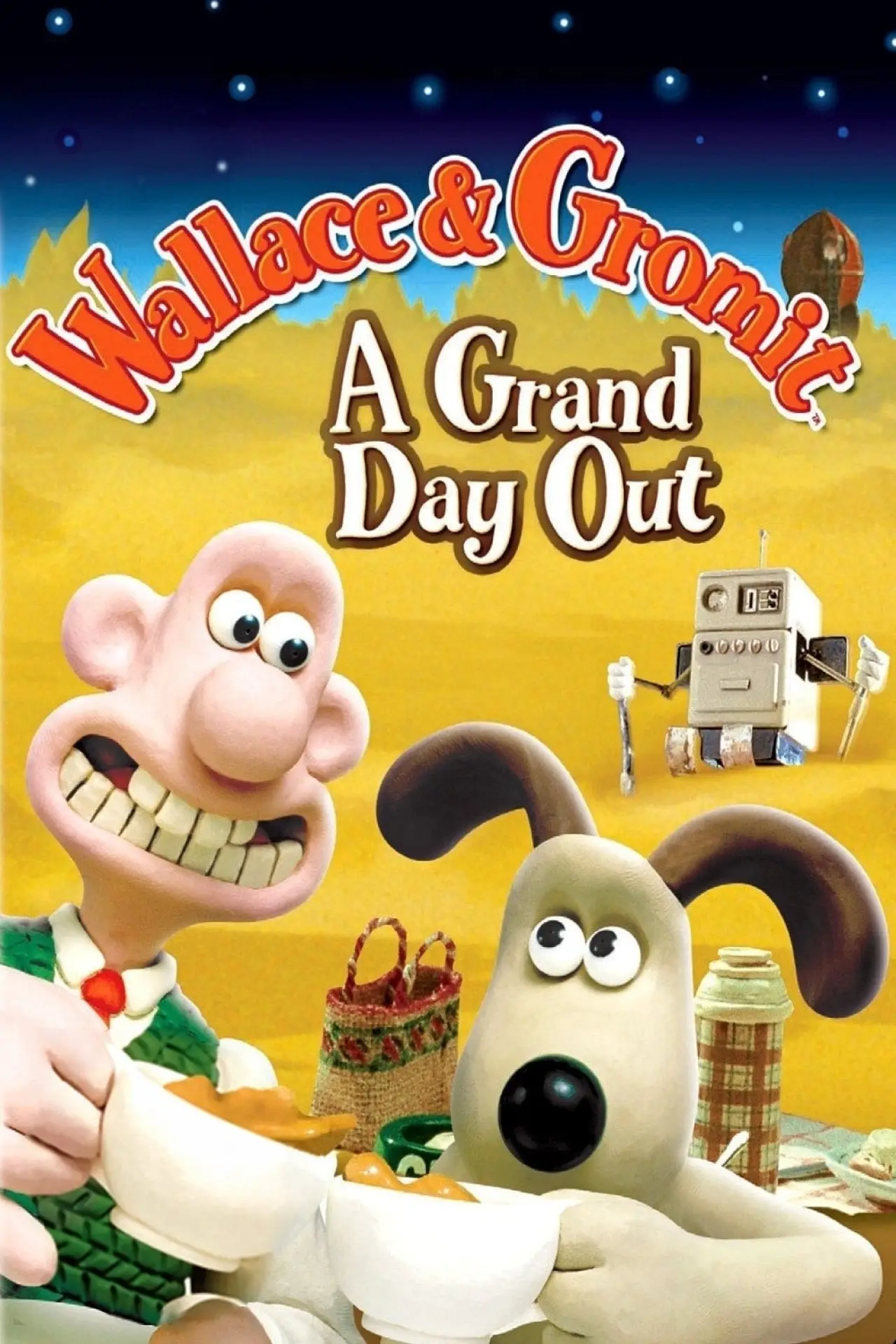 Plakat filmowy "Wallace i Gromit: Podróż na Księżyc"