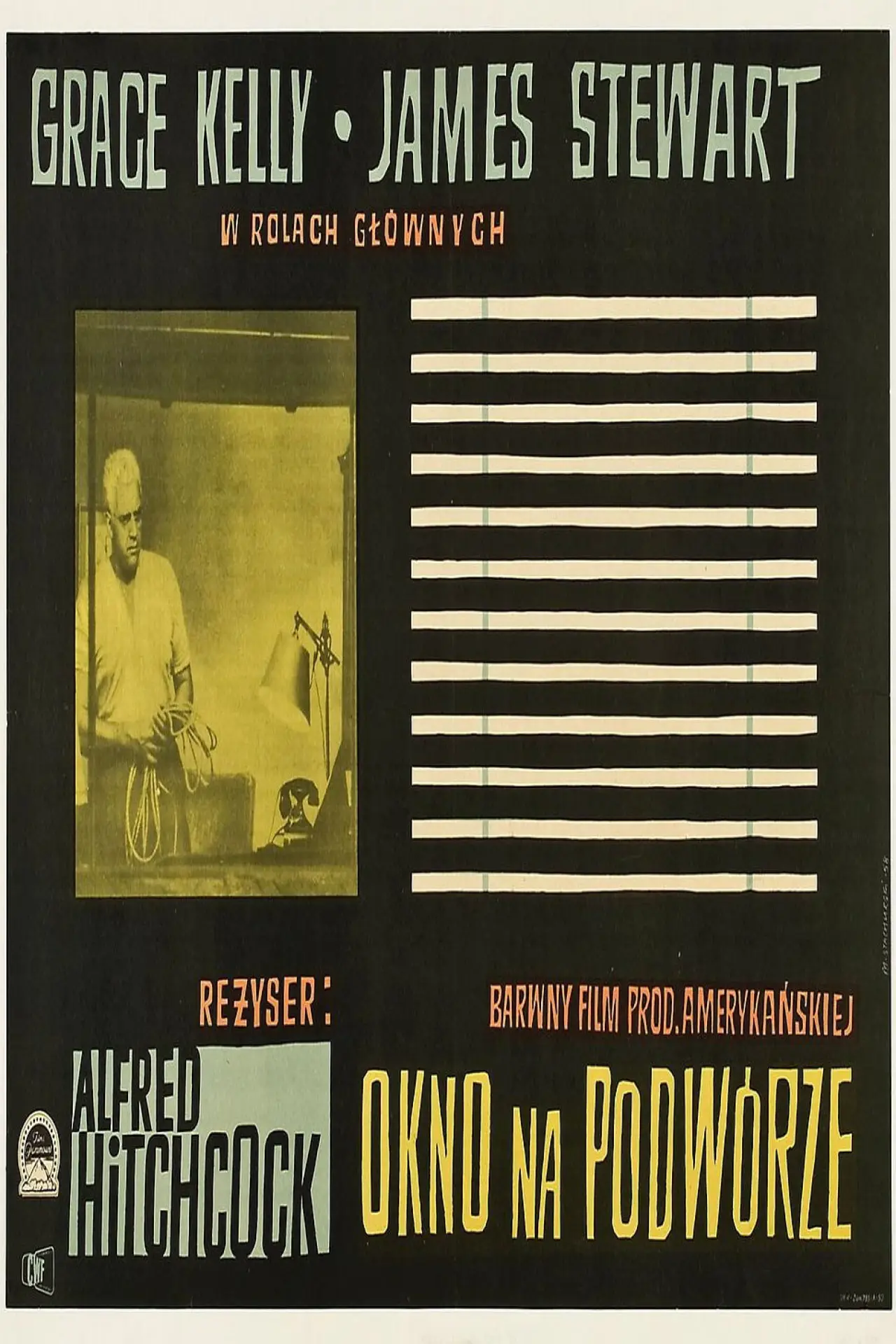 Plakat filmowy "Okno na podwórze"