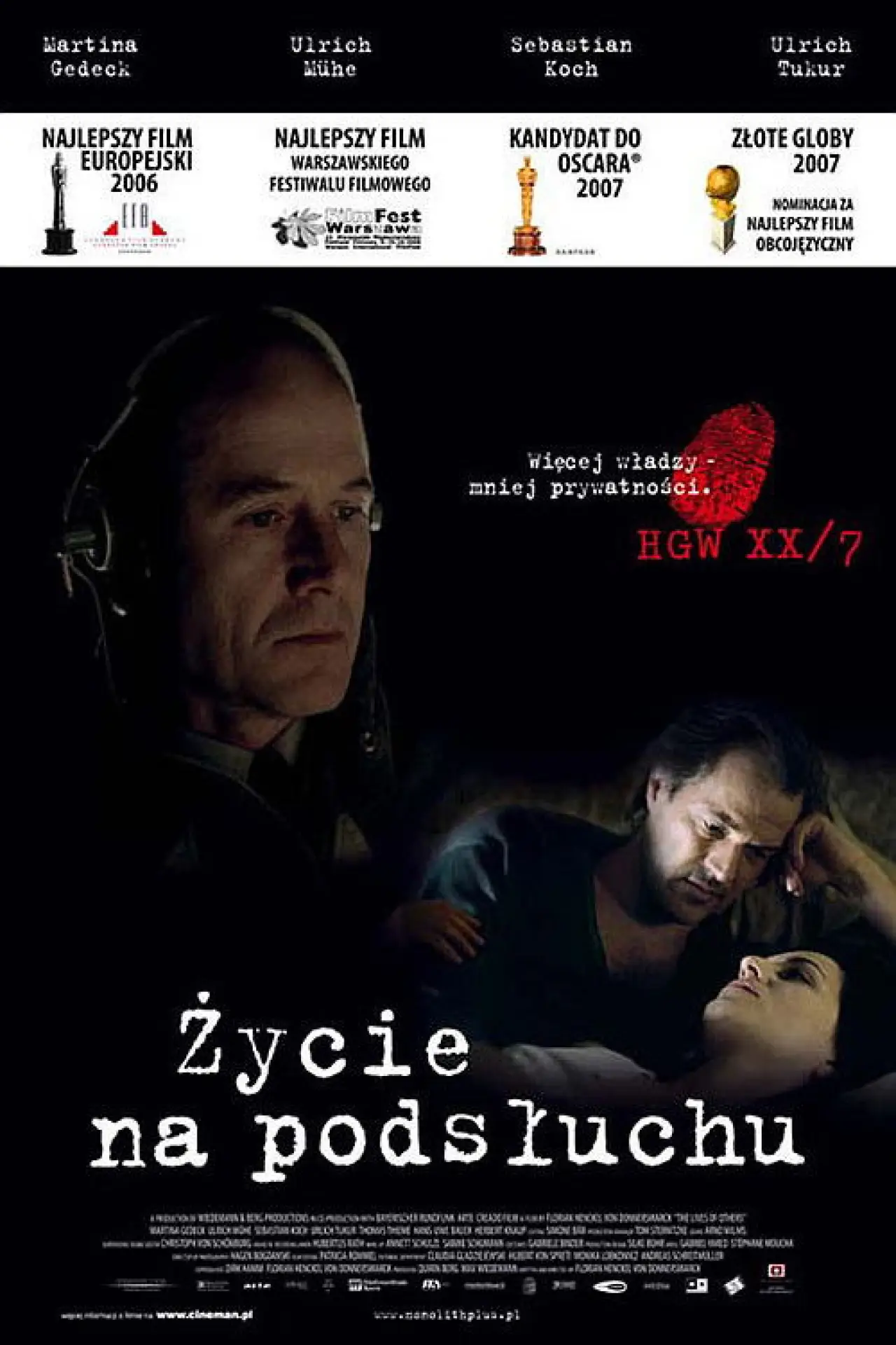 Plakat filmowy "Życie na podsłuchu"