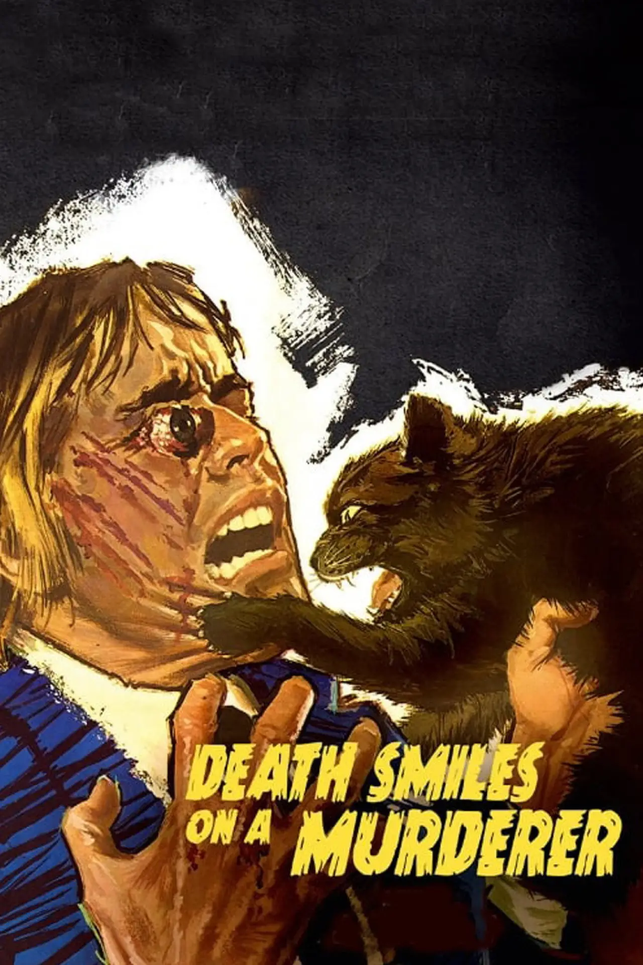 Plakat filmowy "Śmierć uśmiecha się do mordercy"
