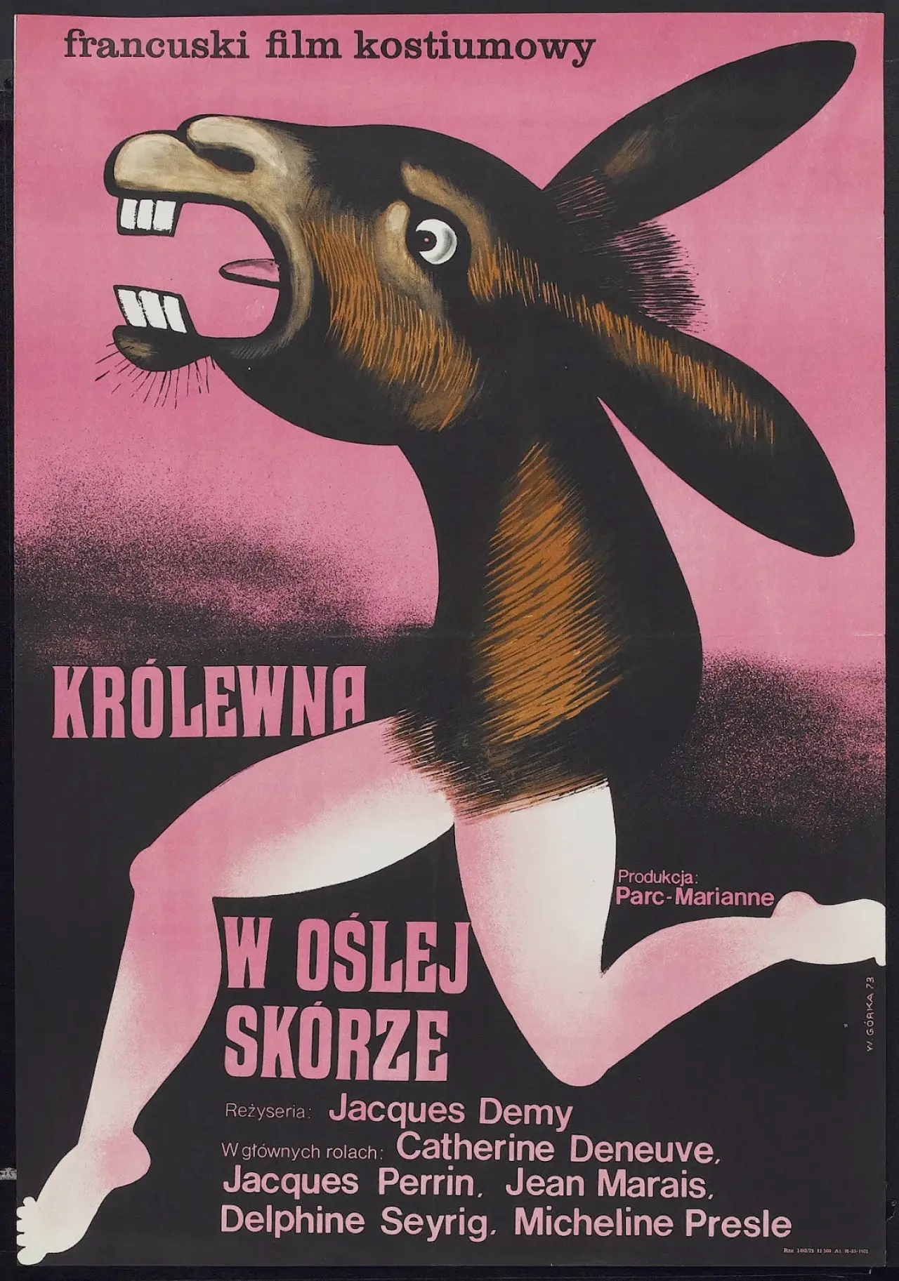 Plakat filmowy "Królewna w oślej skórze"