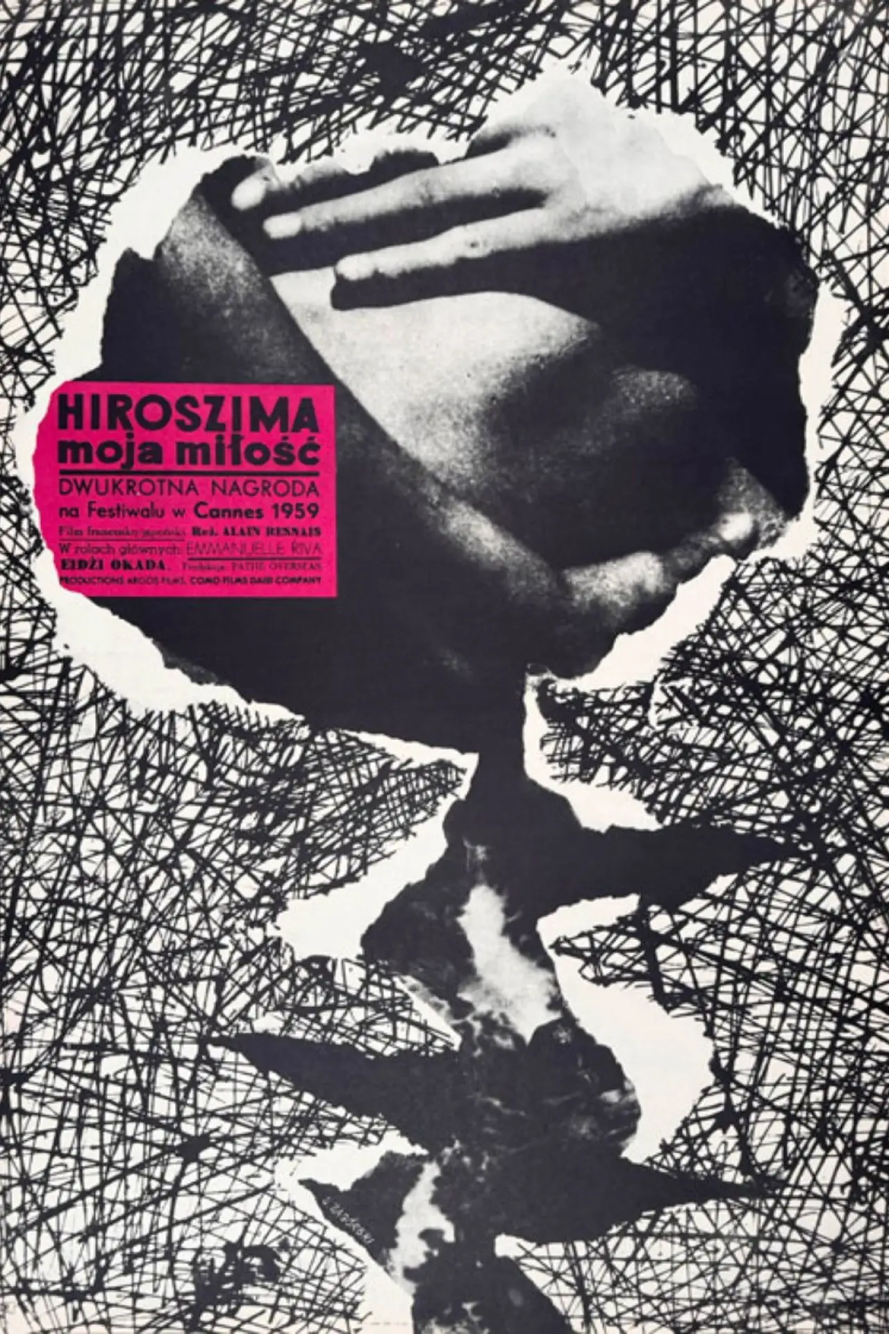Plakat filmowy "Hiroszima, moja miłość"
