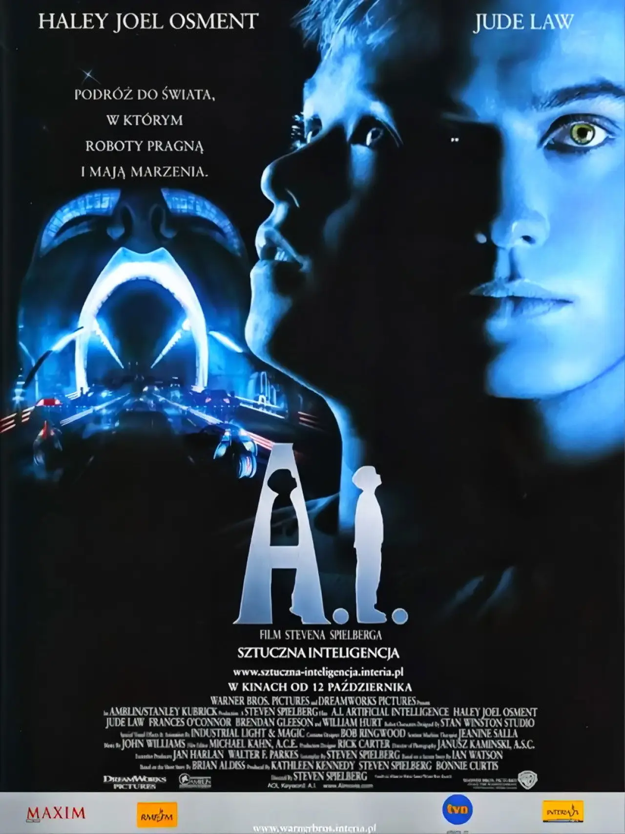 Plakat filmowy "A.I. Sztuczna inteligencja"