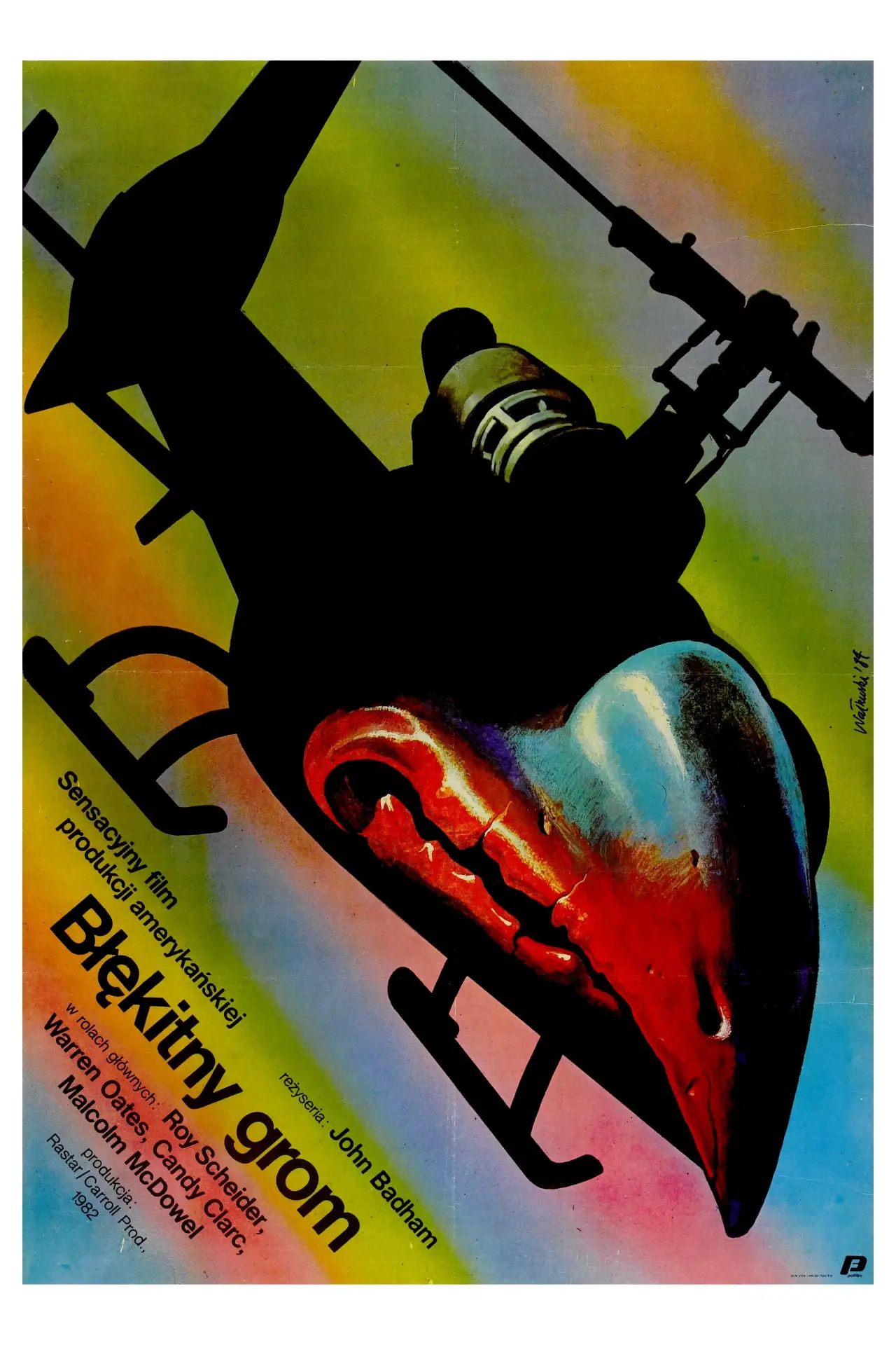 Plakat filmowy "Błękitny Grom"