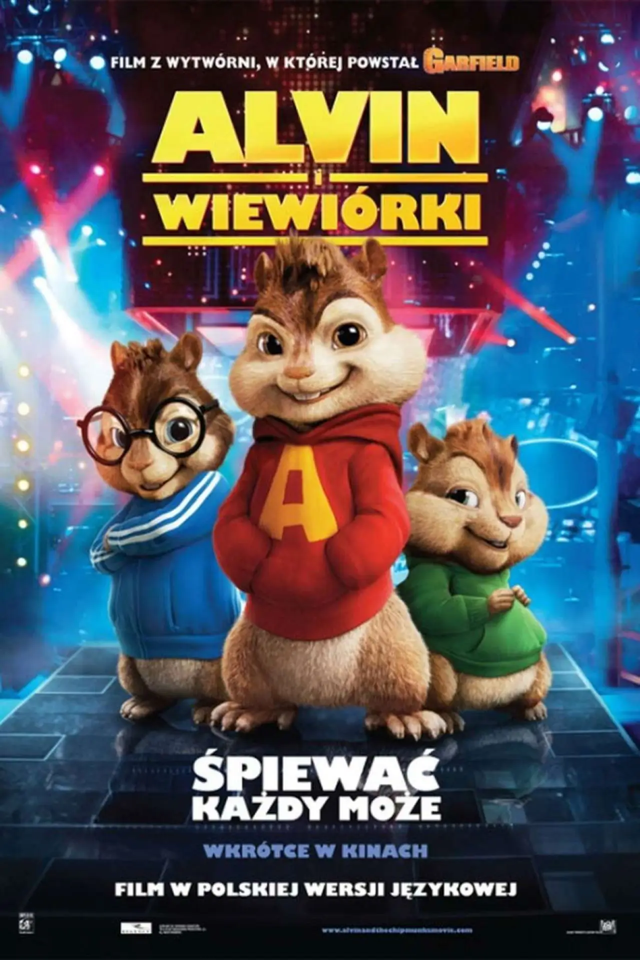 Plakat filmowy "Alvin i wiewiórki"