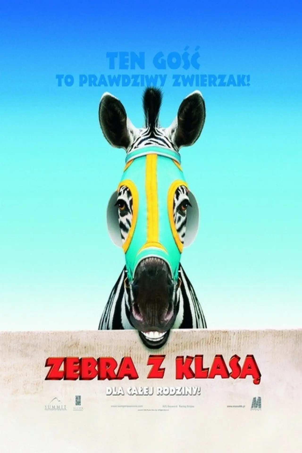 Plakat filmowy "Zebra z klasą"