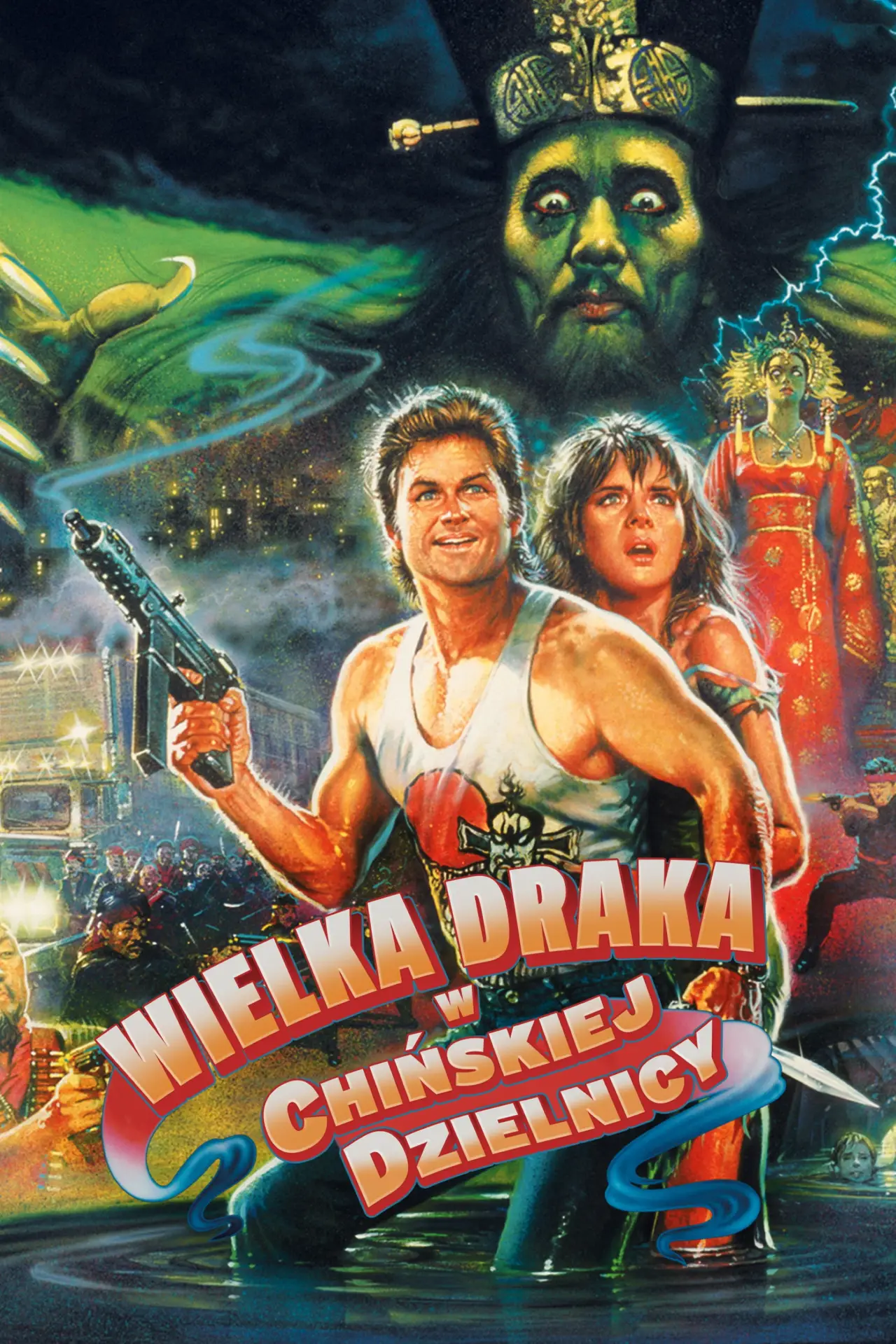 Plakat filmowy "Wielka Draka w Chińskiej Dzielnicy"