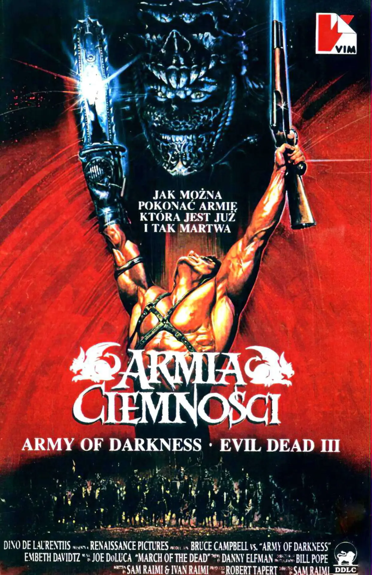 Plakat filmowy "Armia Ciemności"