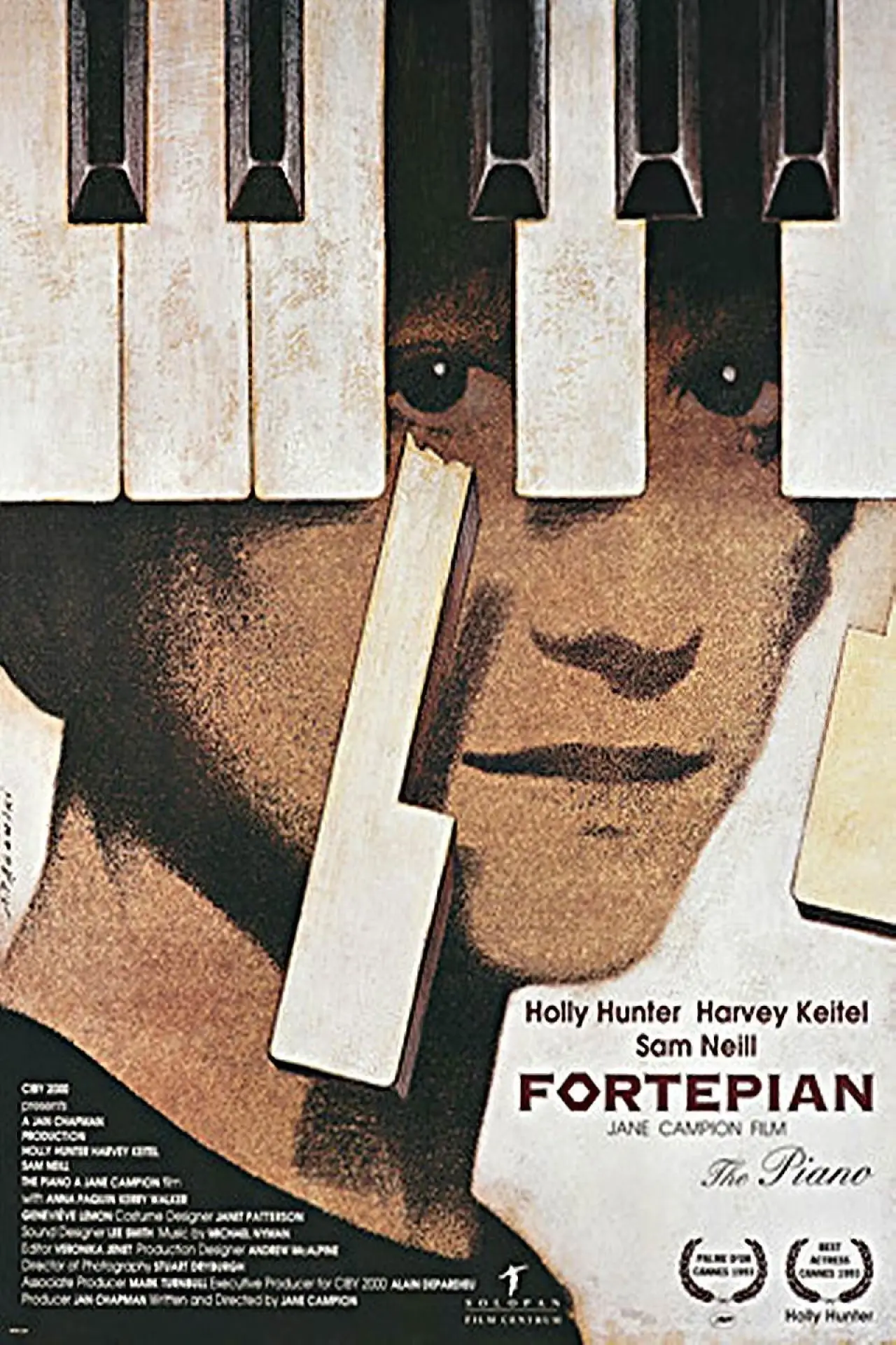 Plakat filmowy "Fortepian"