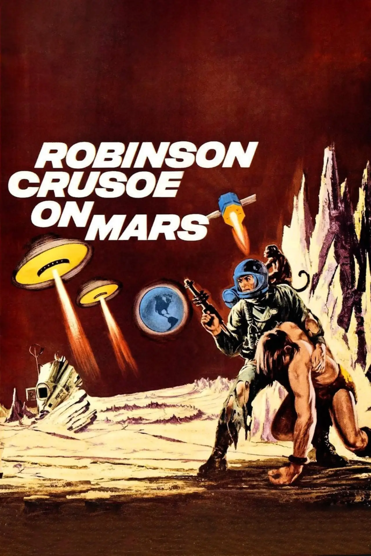 Plakat filmowy "Robinson Crusoe on Mars"