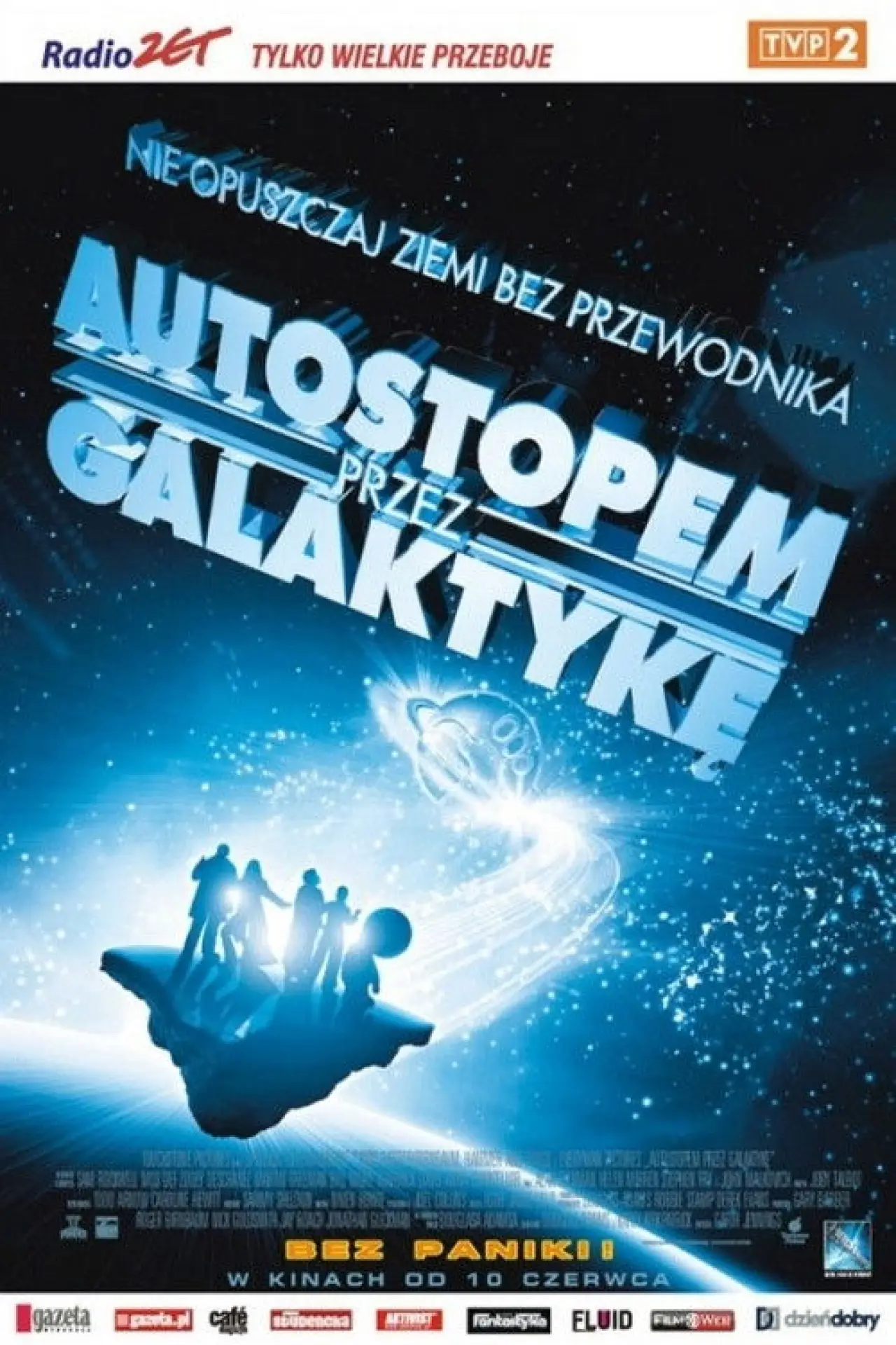 Plakat filmowy "Autostopem przez galaktykę"