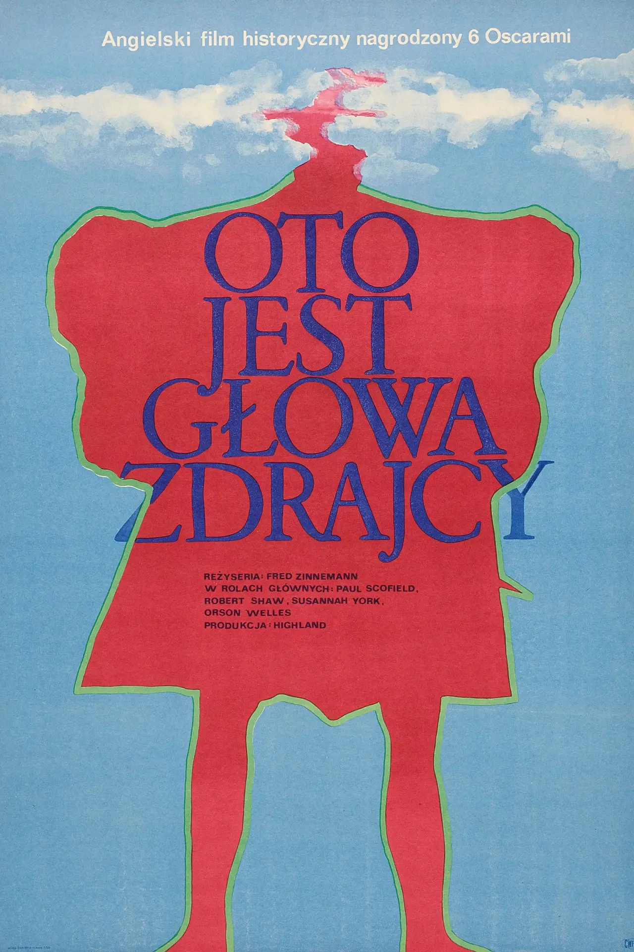 Plakat filmowy "Oto jest głowa zdrajcy"