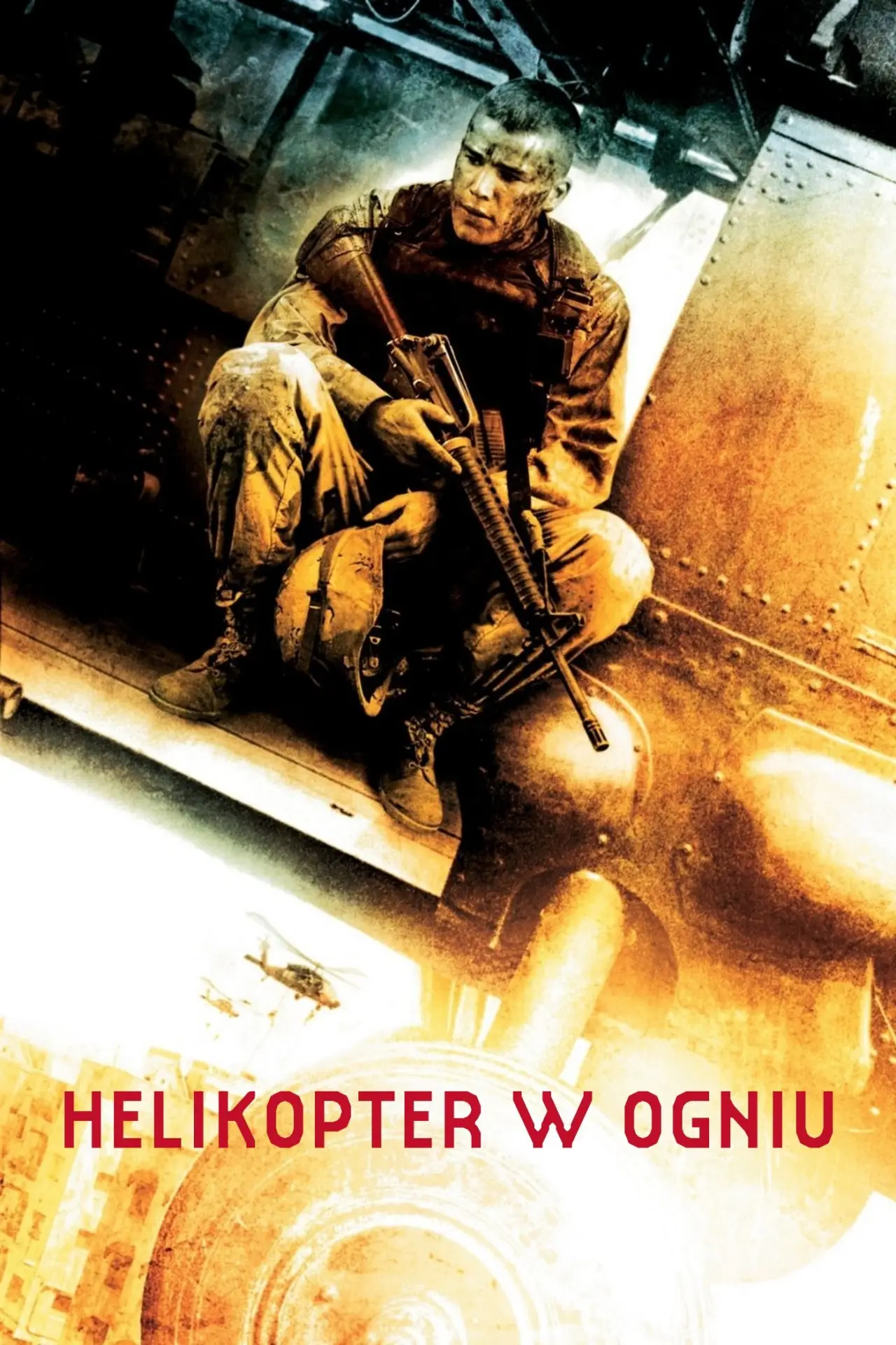 Plakat filmowy "Helikopter w ogniu"