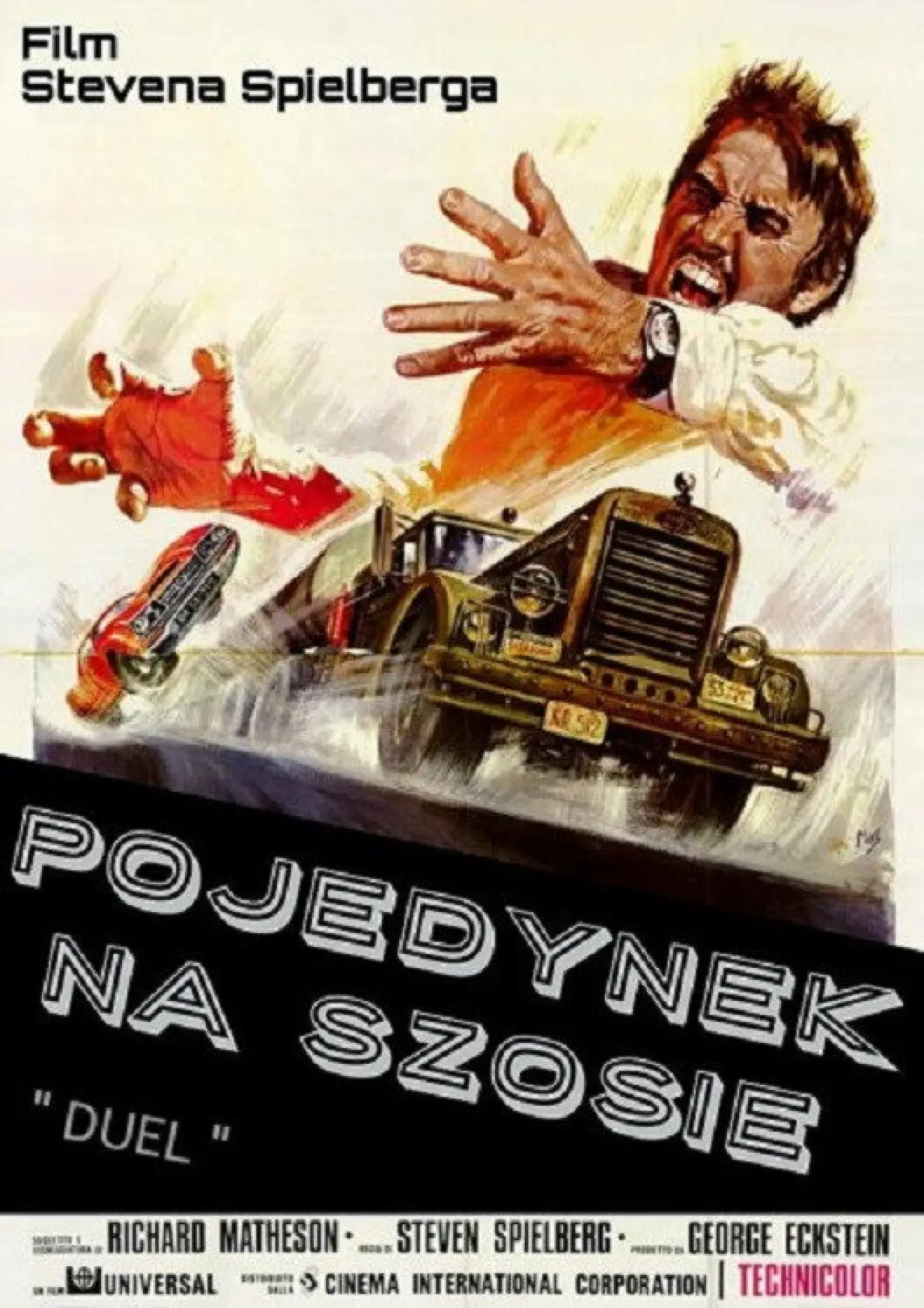 Plakat filmowy "Pojedynek na Szosie"