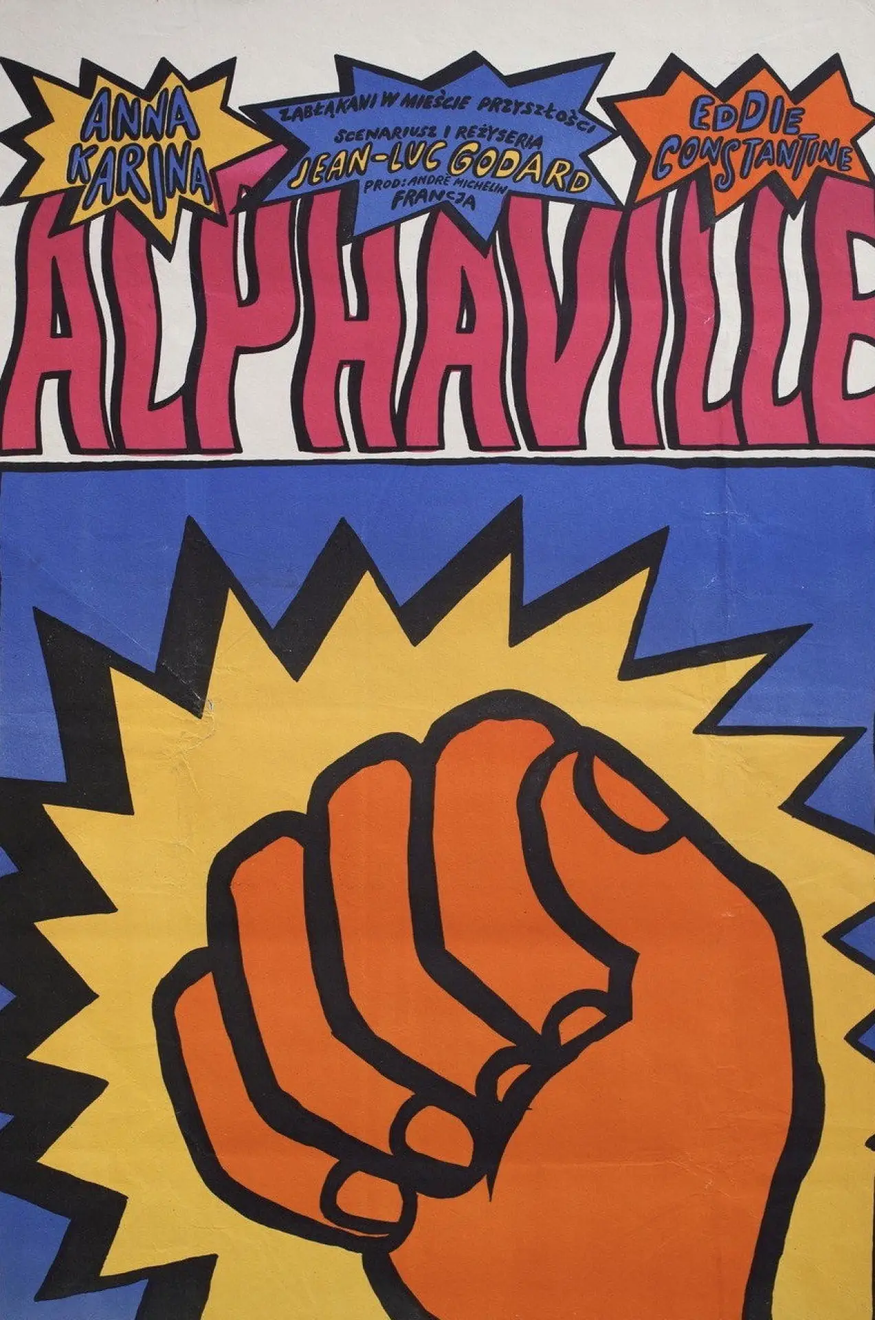 Plakat filmowy "Alphaville, une étrange aventure de Lemmy Caution"