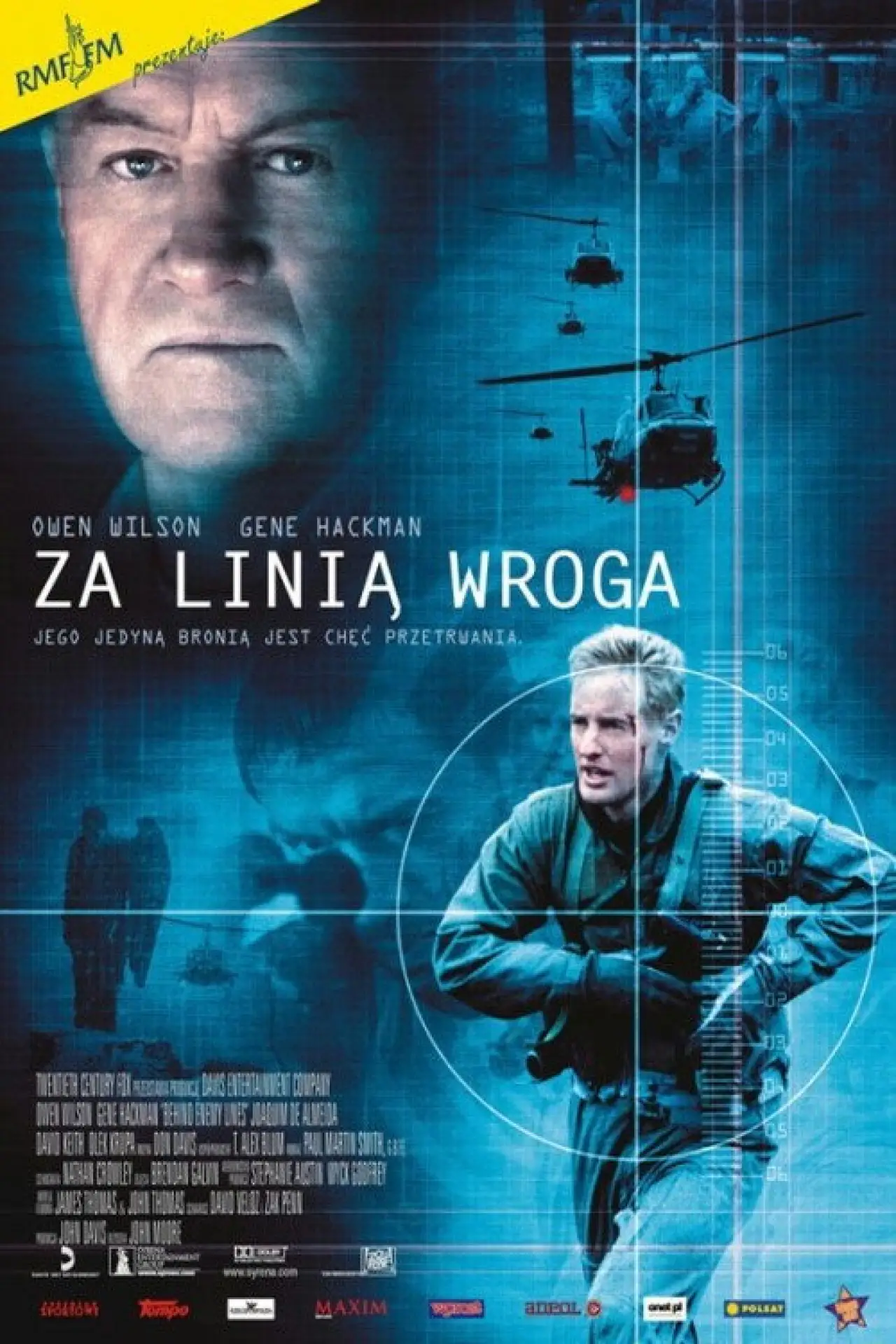 Plakat filmowy "Za Linią Wroga"