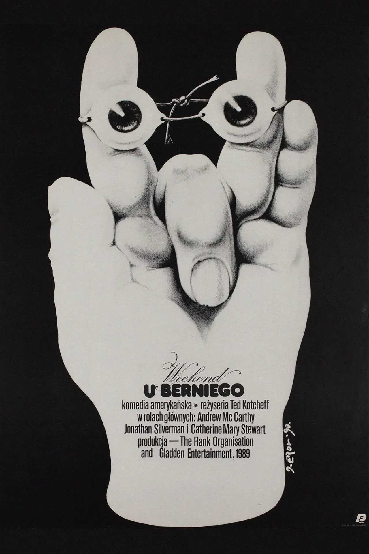 Plakat filmowy "Weekend u Berniego"