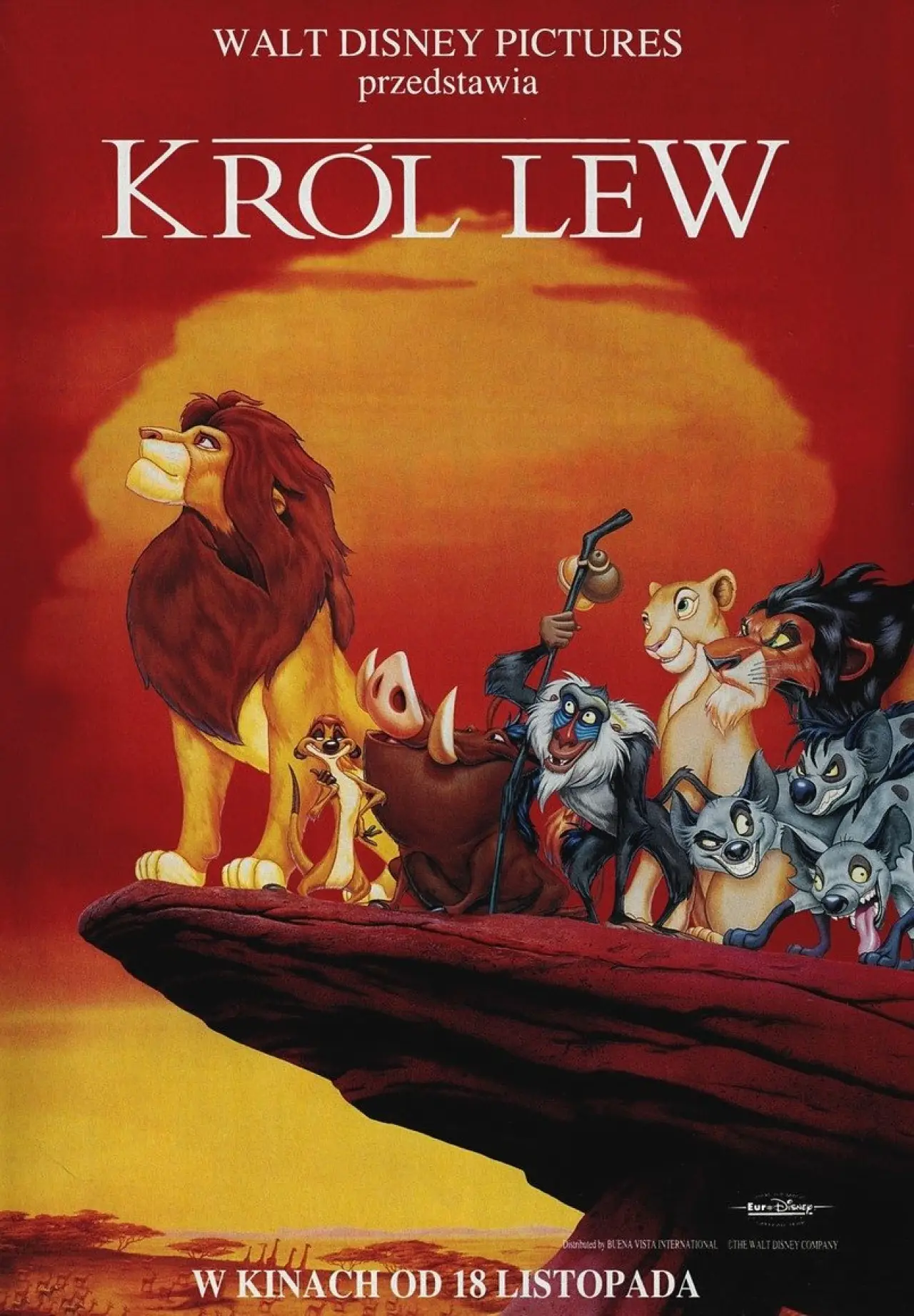 Plakat filmowy "Król Lew"