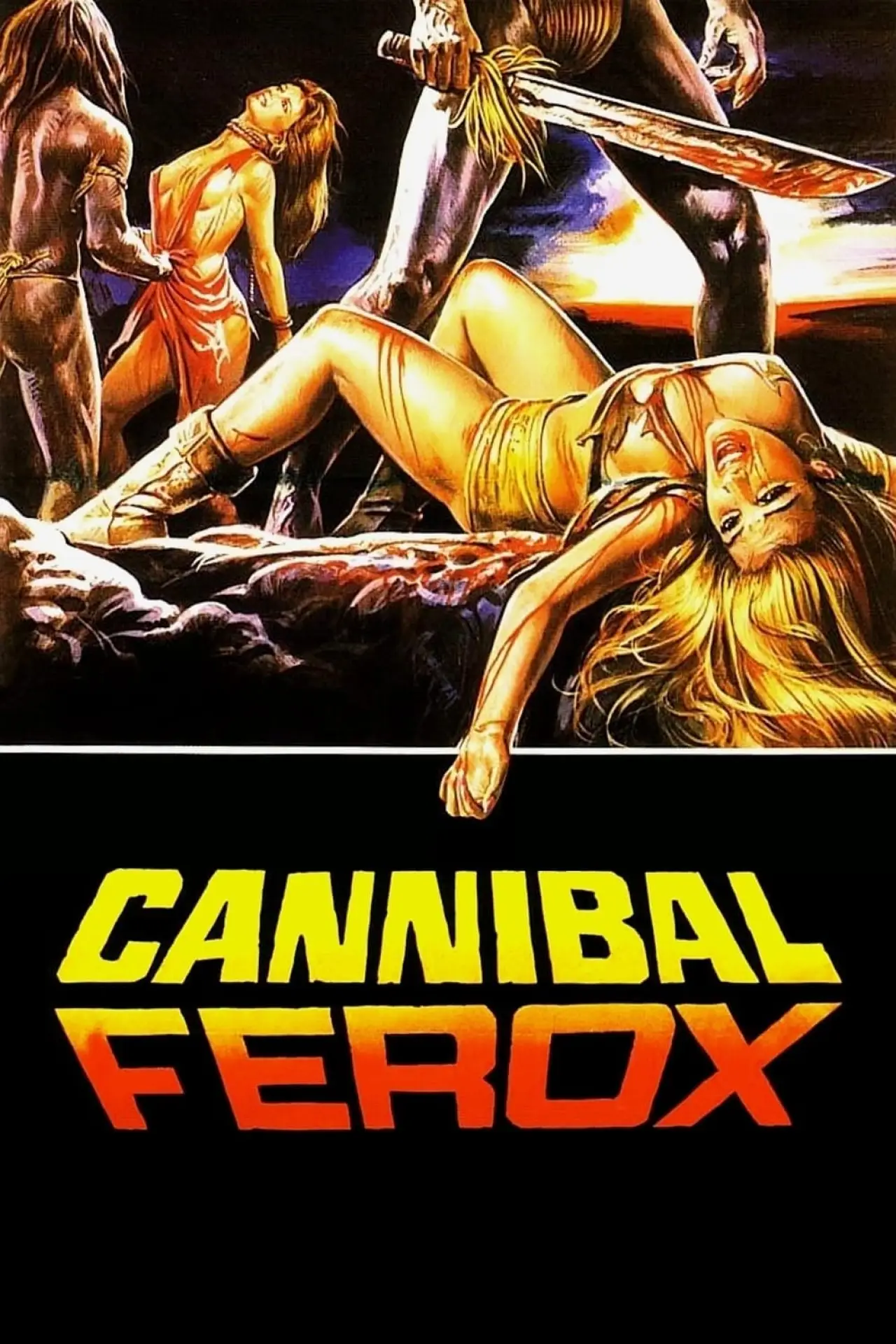 Plakat filmowy "Cannibal Ferox - Niech umierają powoli"