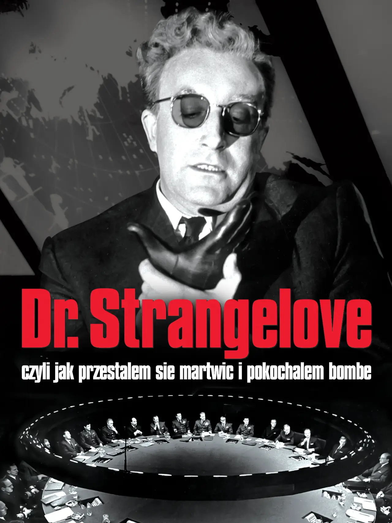 Plakat filmowy "Doktor Strangelove, lub jak przestałem się martwić i pokochałem bombę"