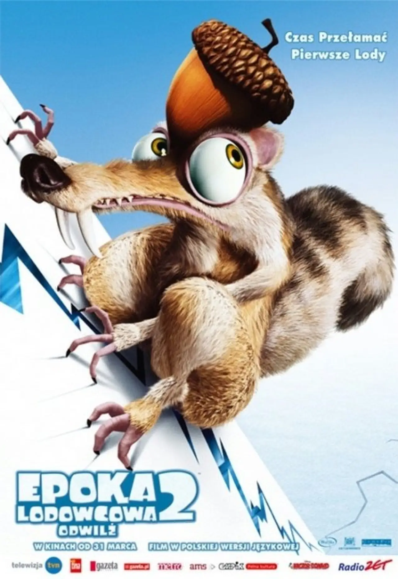 Plakat filmowy "Epoka Lodowcowa 2: Odwilż"