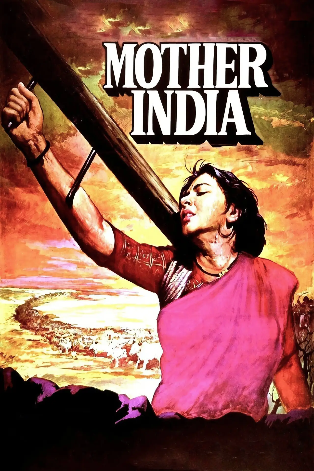 Plakat filmowy "मदर इण्डिया"