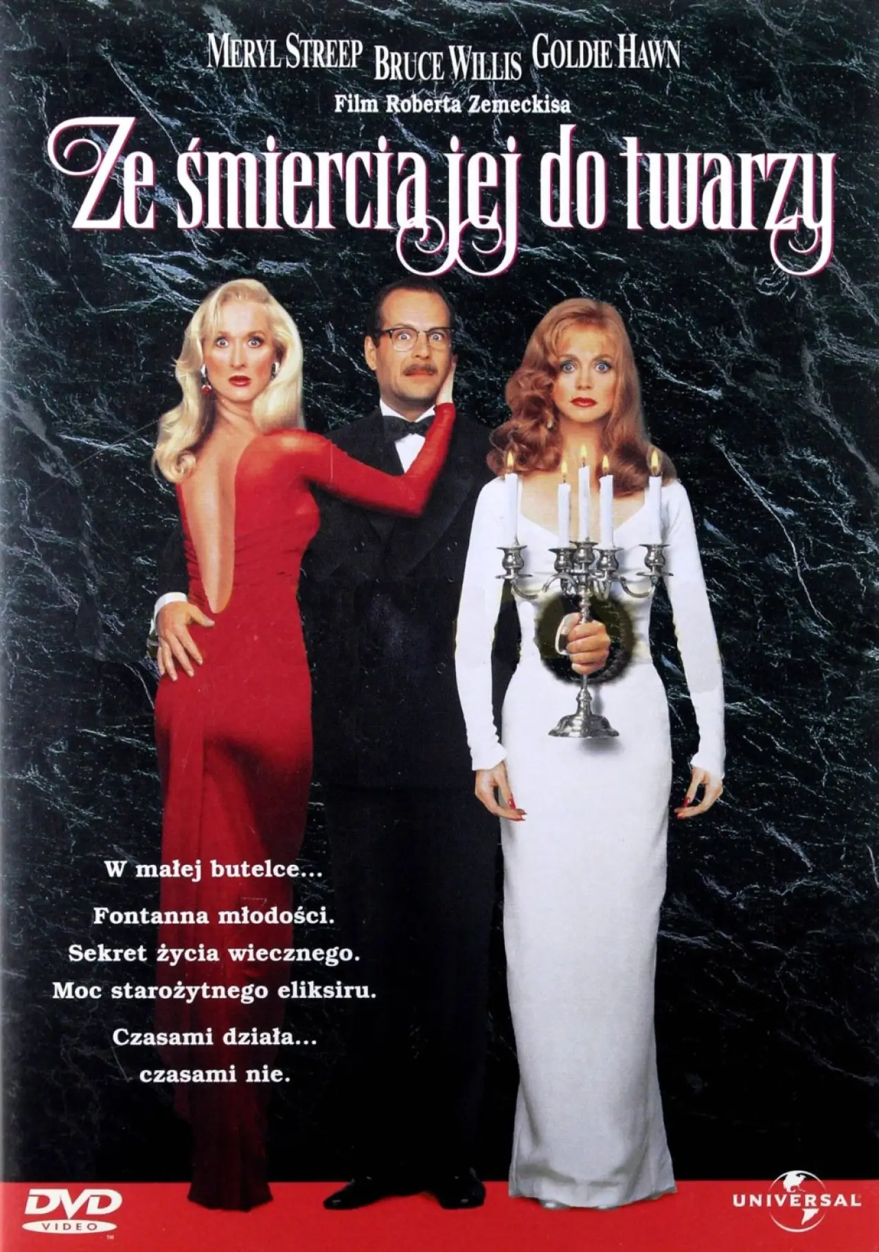 Plakat filmowy "Ze śmiercią jej do twarzy"