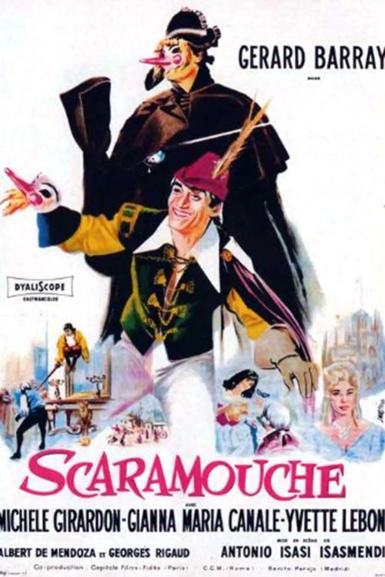 Plakat filmowy "La máscara de Scaramouche"