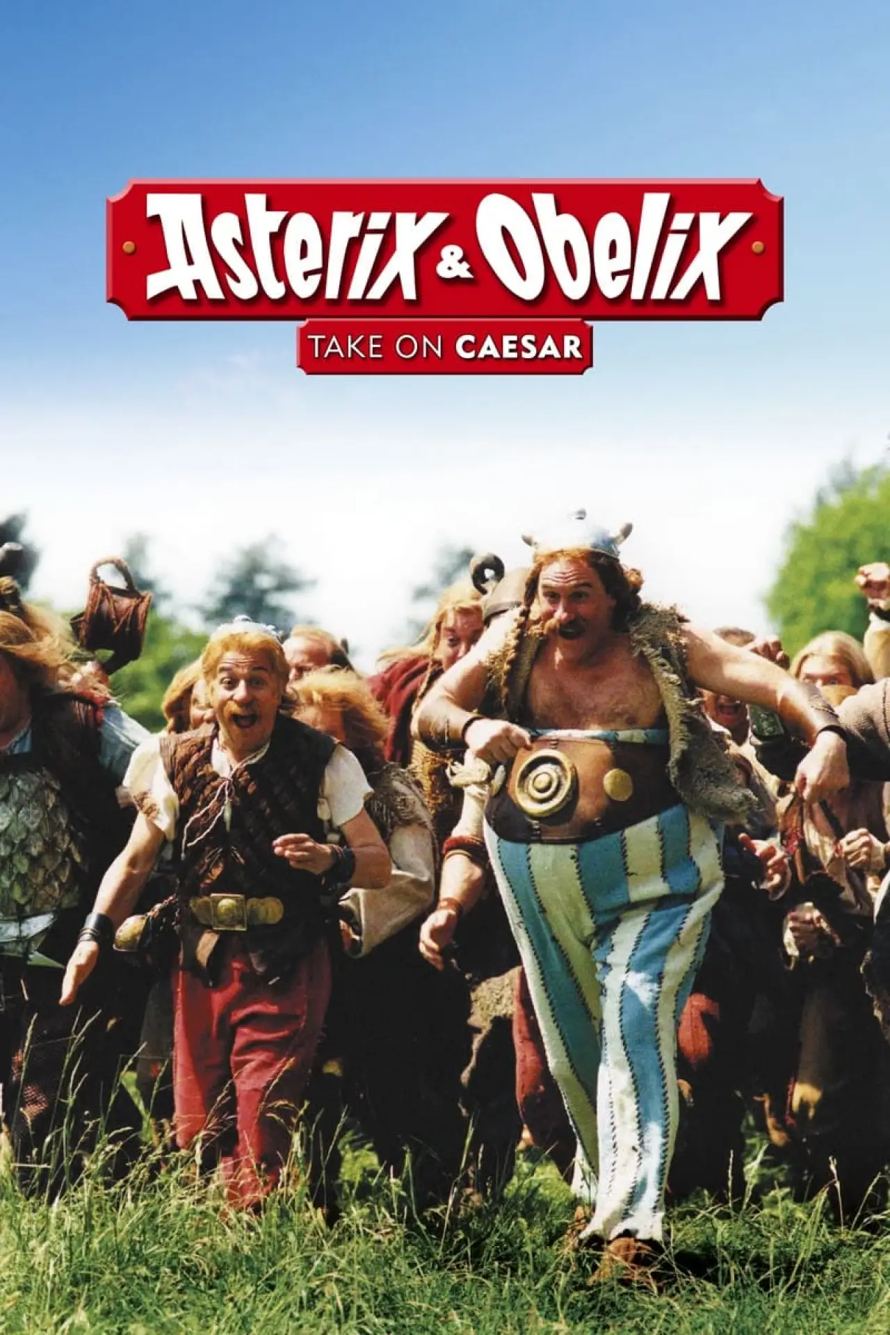 Plakat filmowy "Asteriks i Obeliks kontra Cezar"