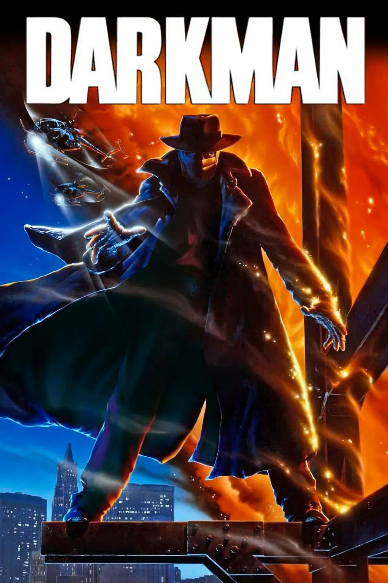 Plakat filmowy "Człowiek Ciemności"