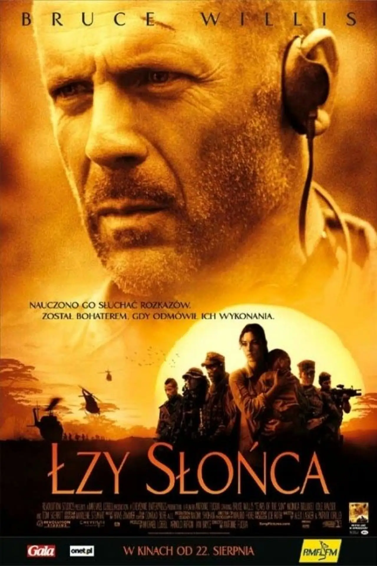 Plakat filmowy "Łzy słońca"