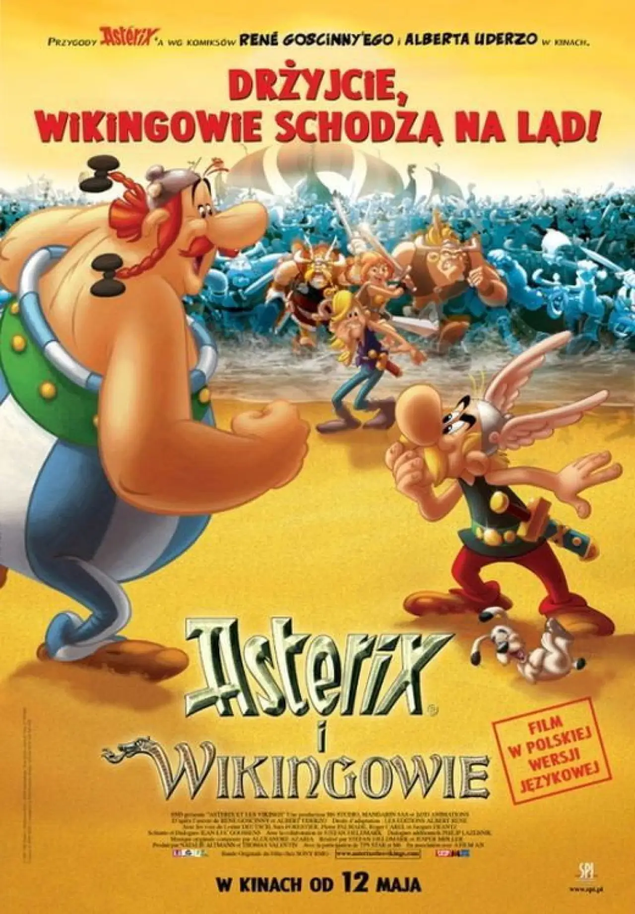 Plakat filmowy "Asteriks i wikingowie"
