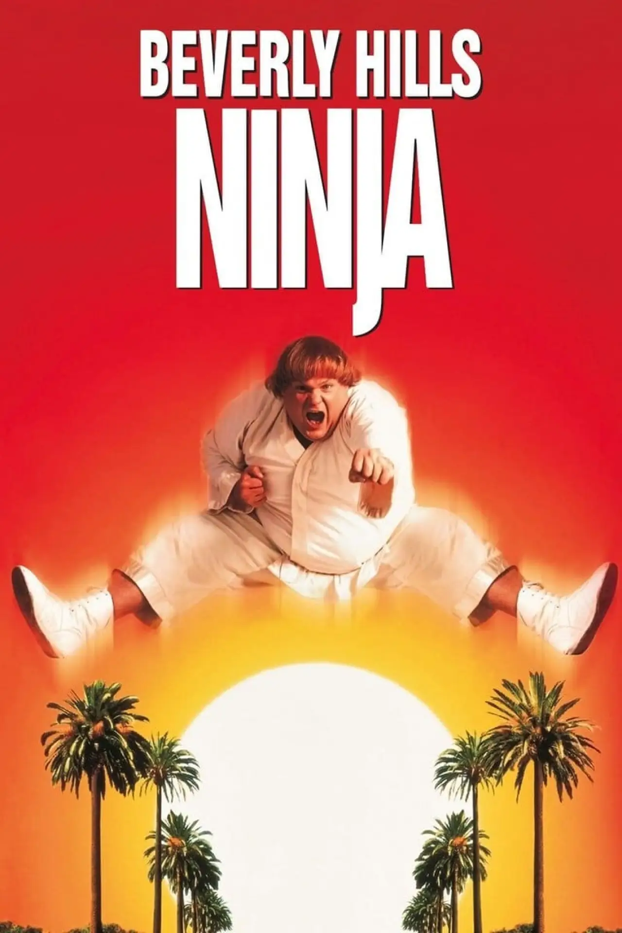 Plakat filmowy "Wielki Biały Ninja"