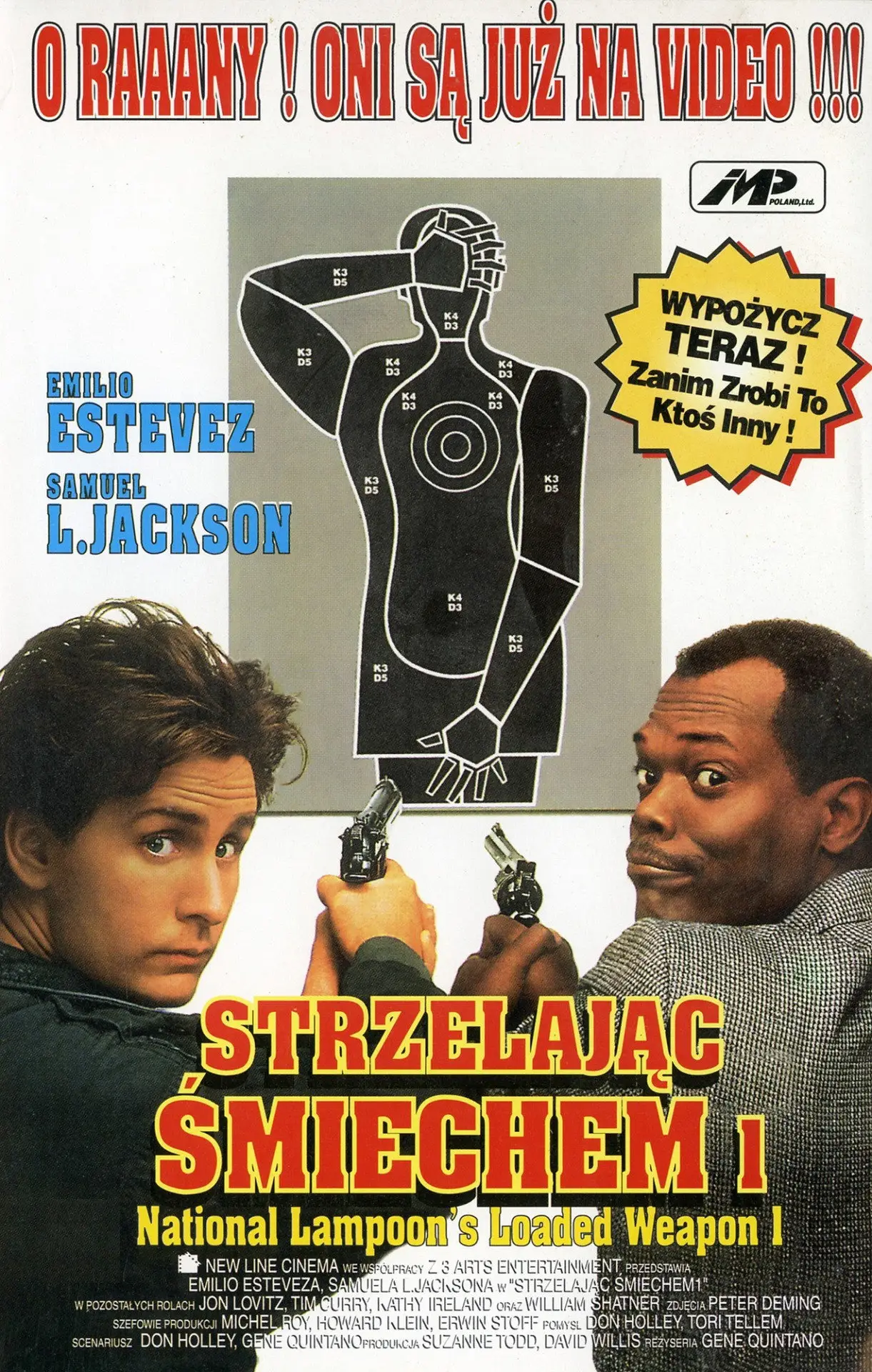 Plakat filmowy "W Krzywym Zwierciadle: Strzelając Śmiechem"