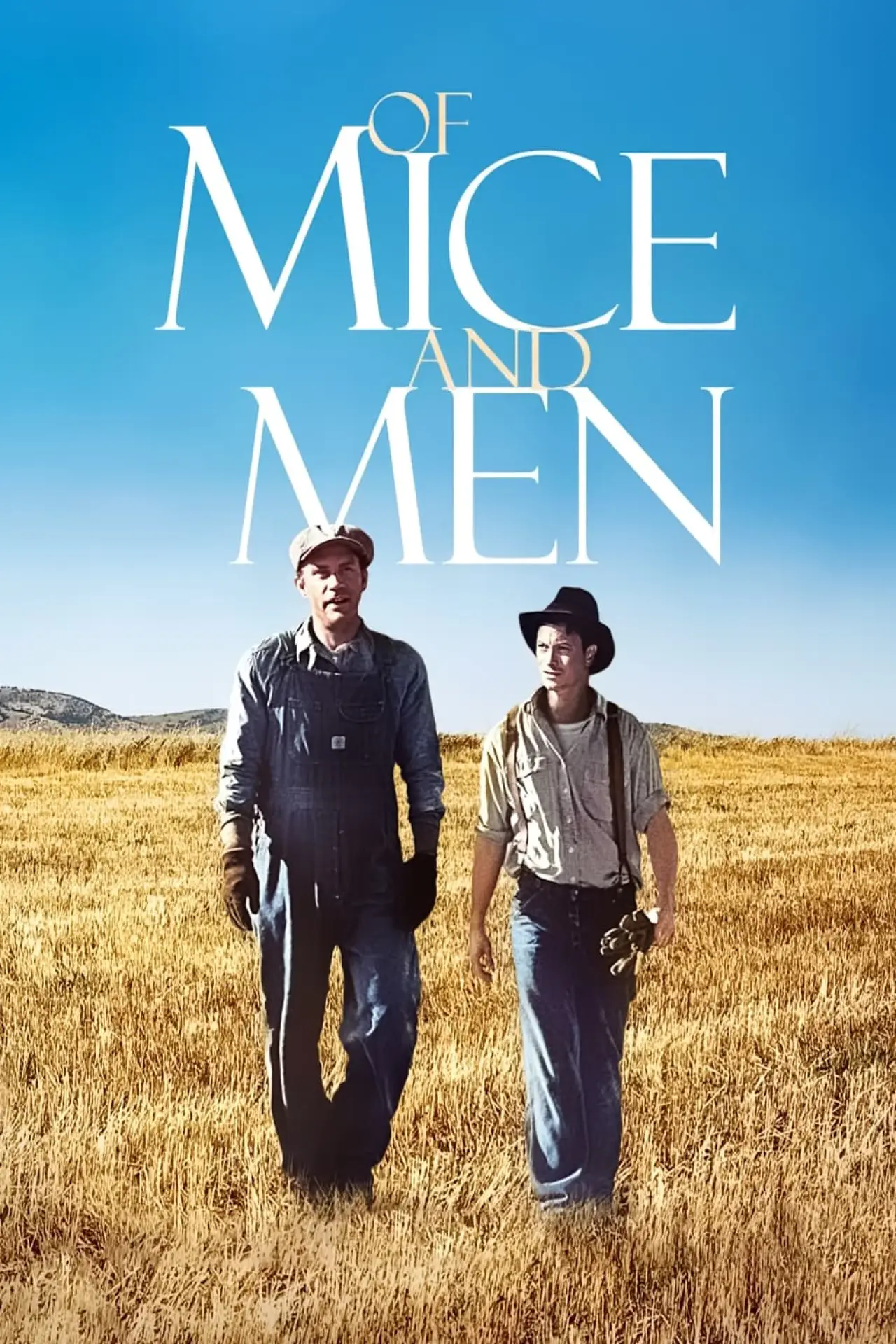 Plakat filmowy "Myszy i Ludzie"