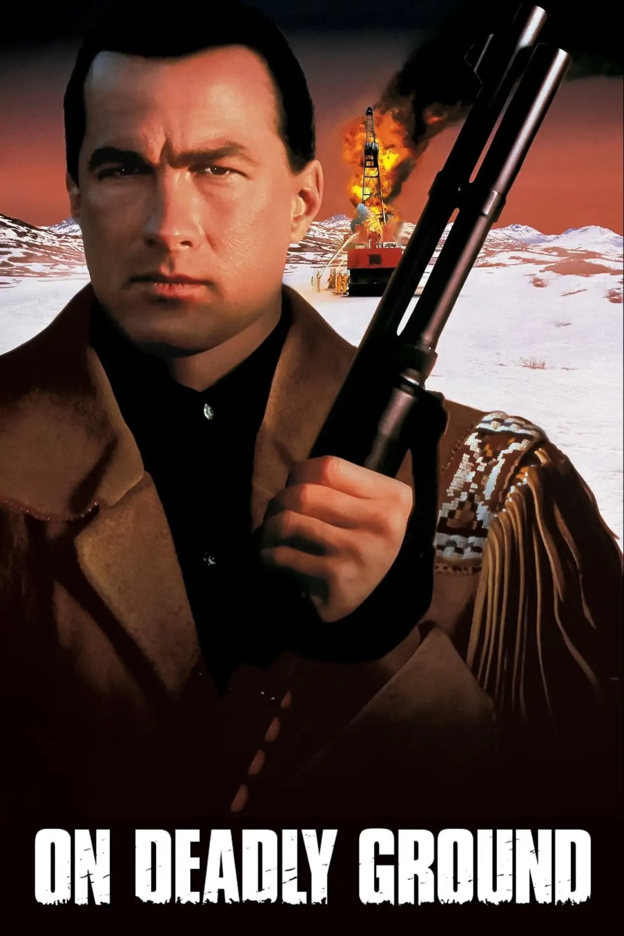 Plakat filmowy "Na zabójczej ziemi"