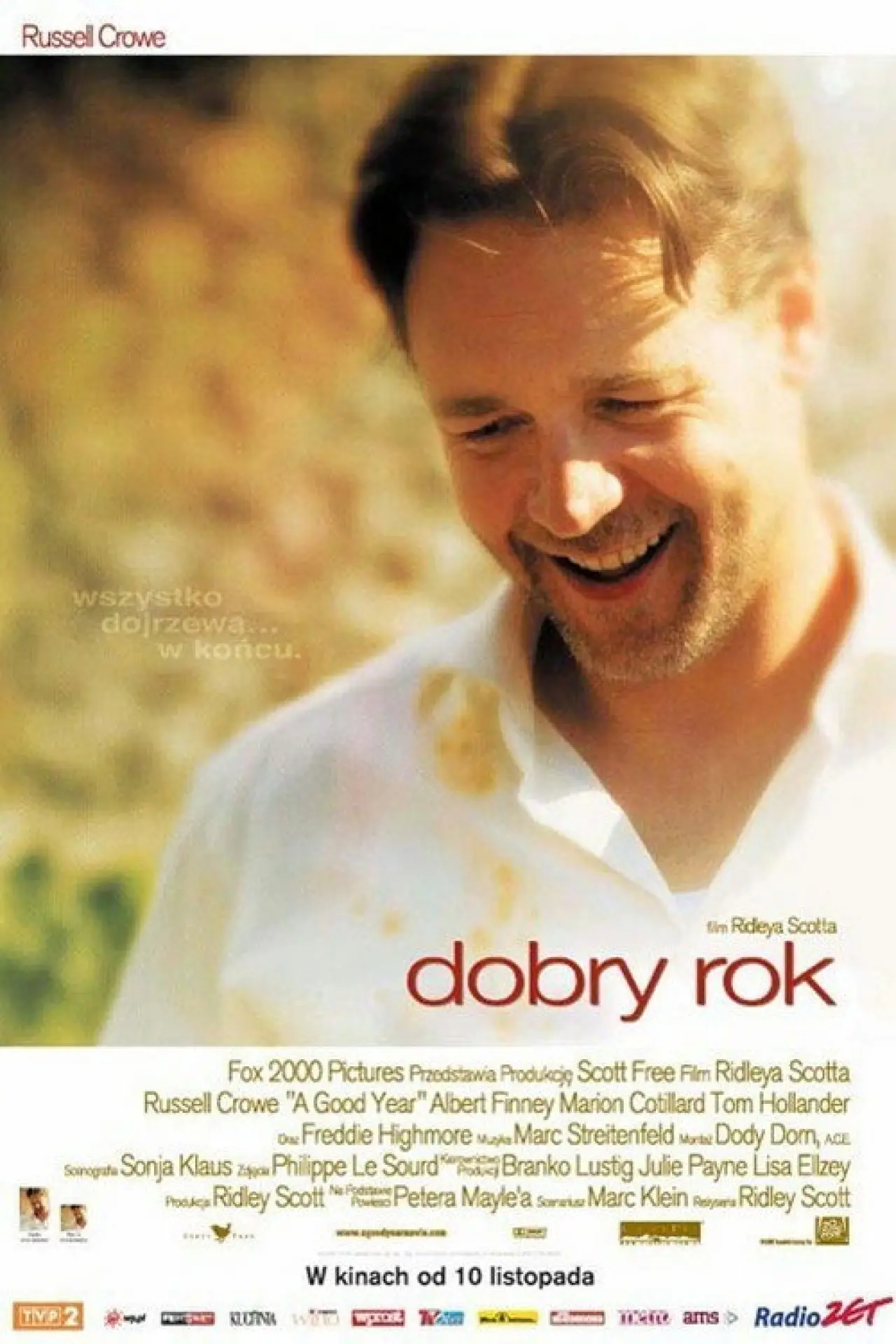 Plakat filmowy "Dobry rok"