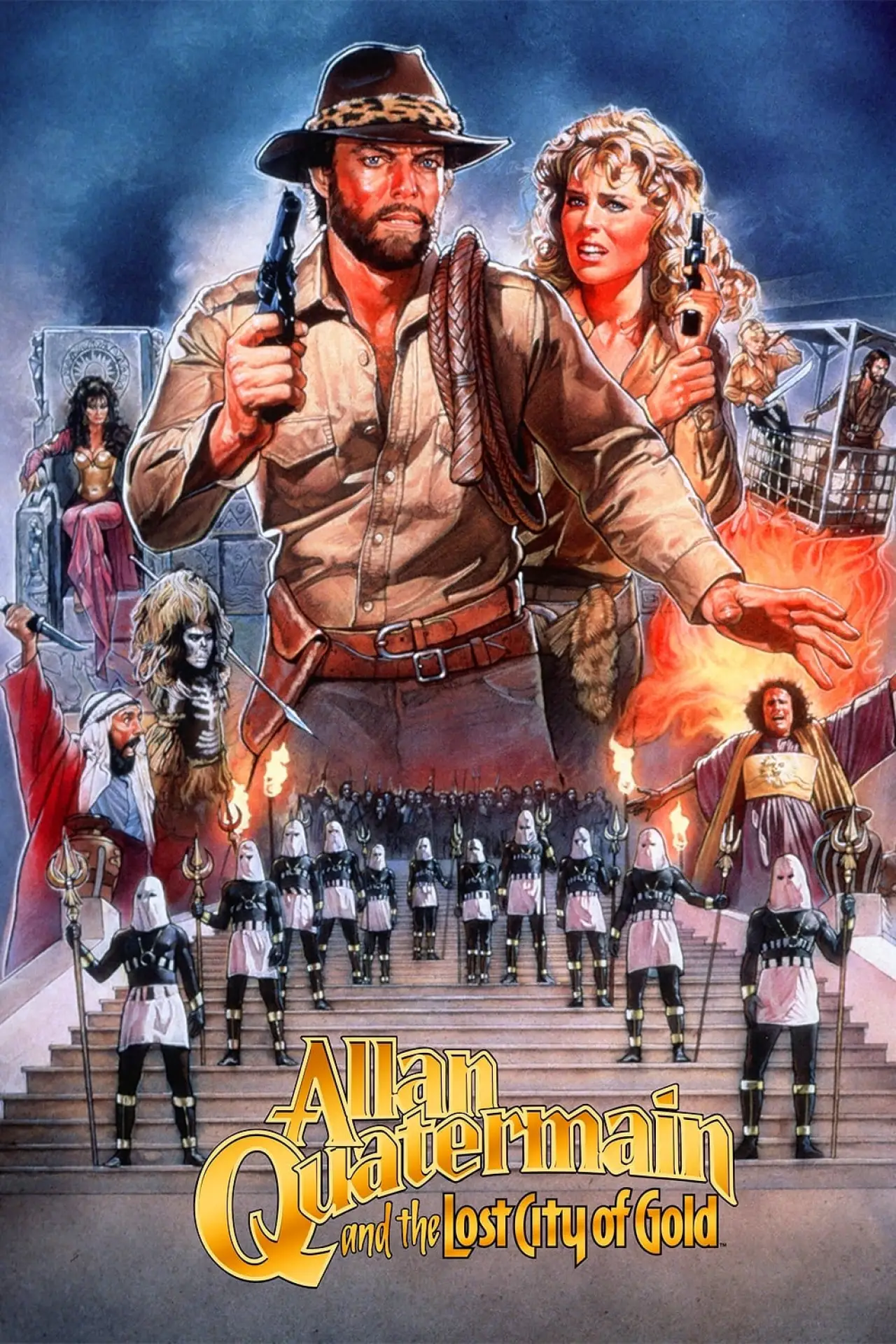 Plakat filmowy "Quatermain i Zaginione Miasto Złota"