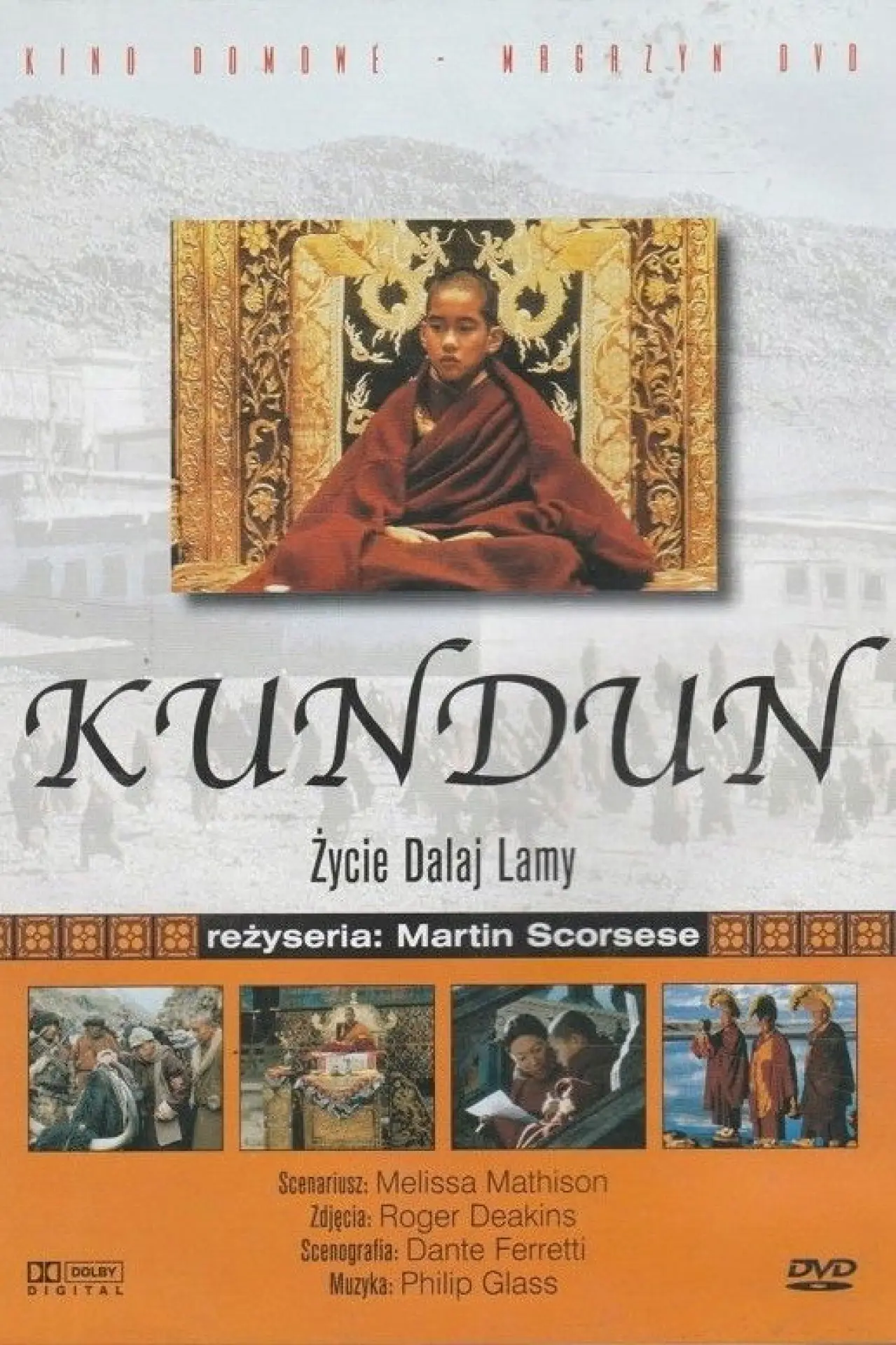 Plakat filmowy "Kundun - życie Dalaj Lamy"