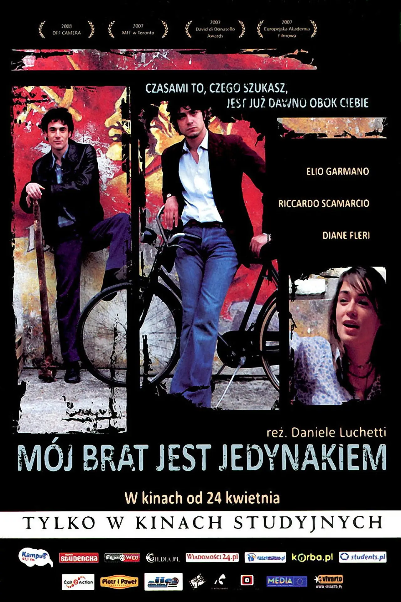 Plakat filmowy "Mój brat jest jedynakiem"