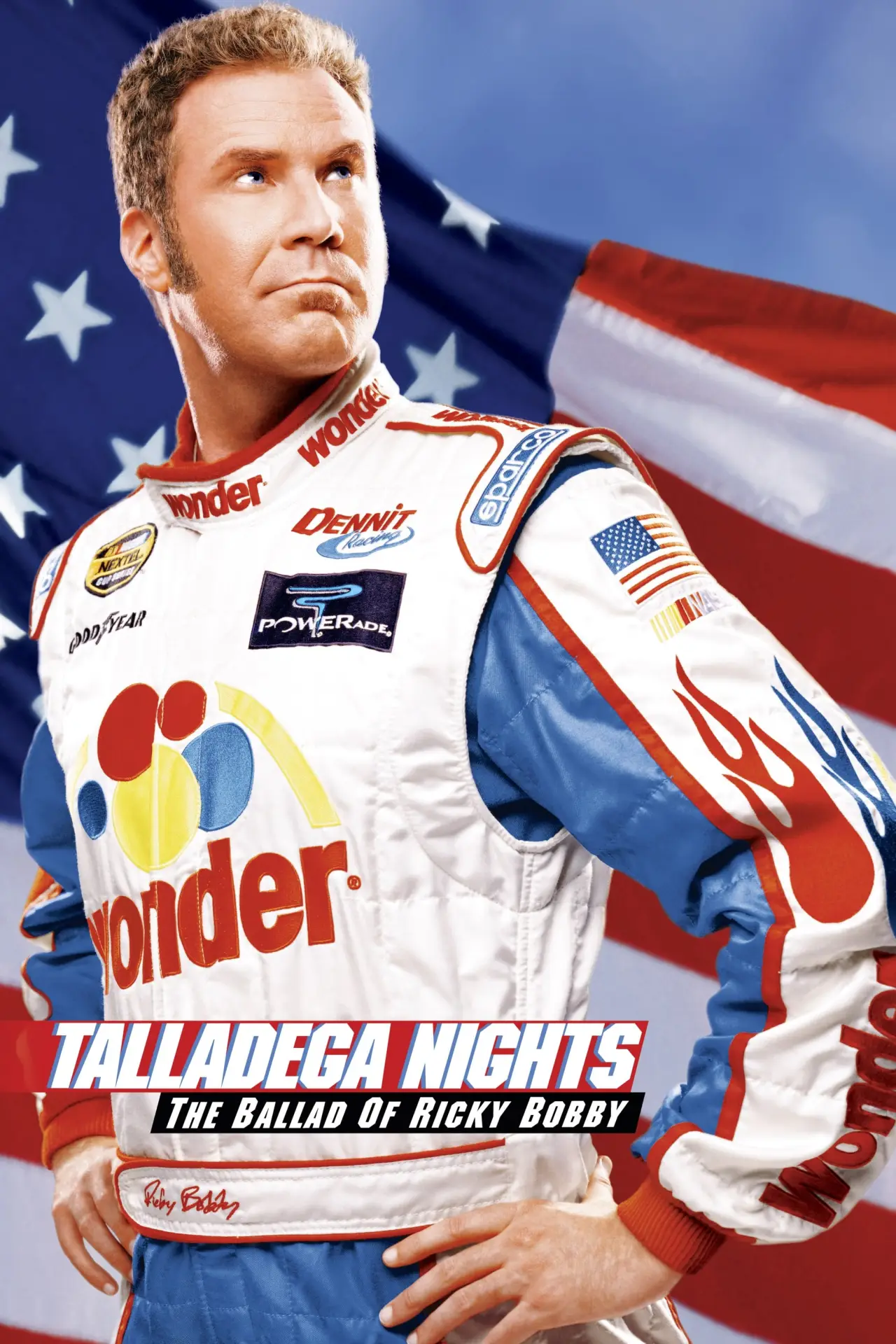 Plakat filmowy "Ricky Bobby - Demon prędkości"