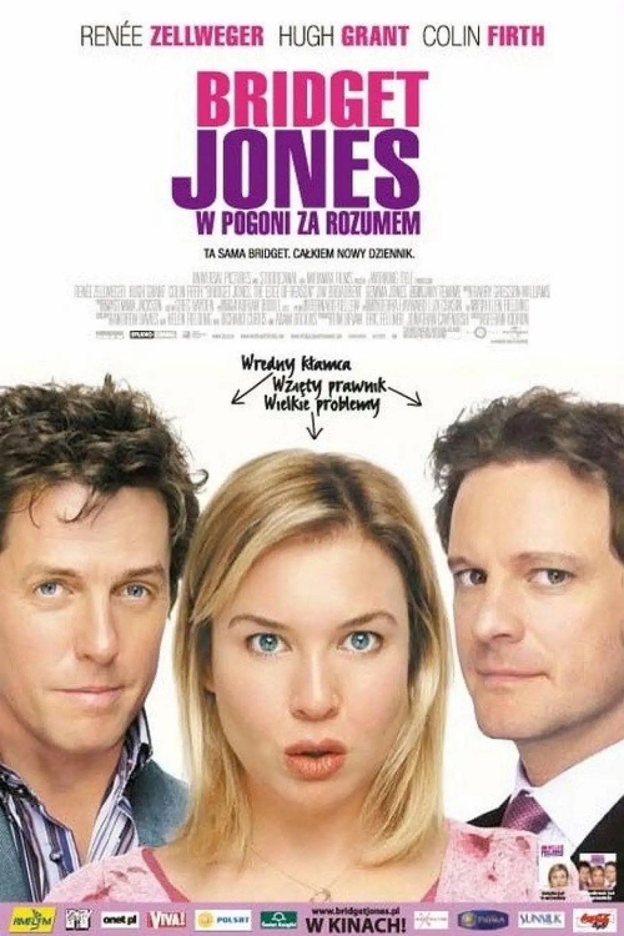 Plakat filmowy "Bridget Jones: W pogoni za rozumem"