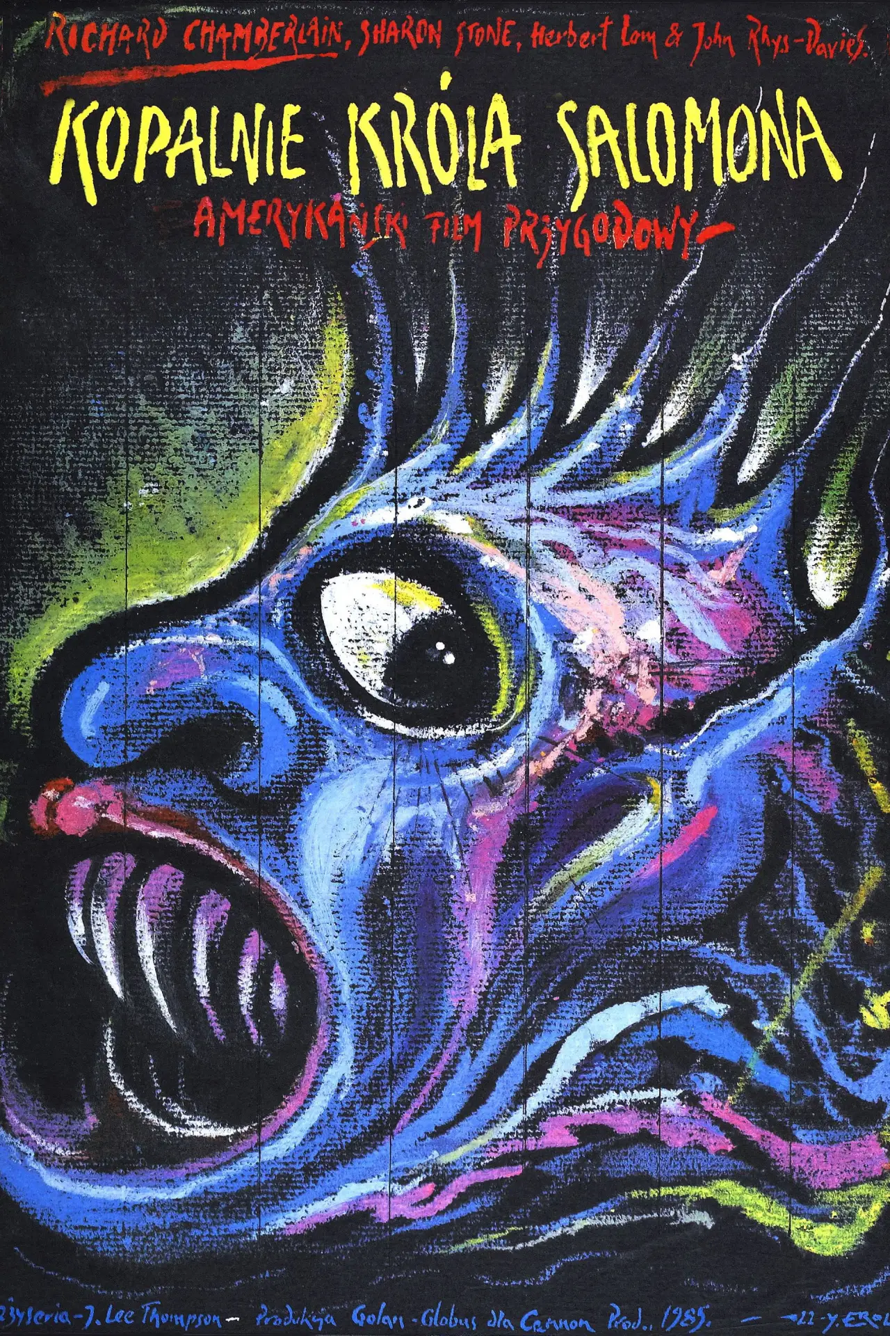 Plakat filmowy "Kopalnie Króla Salomona"