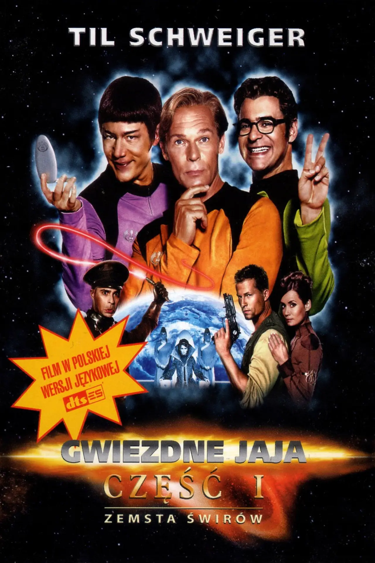 Plakat filmowy "Gwiezdne jaja: Część I - Zemsta Świrów"